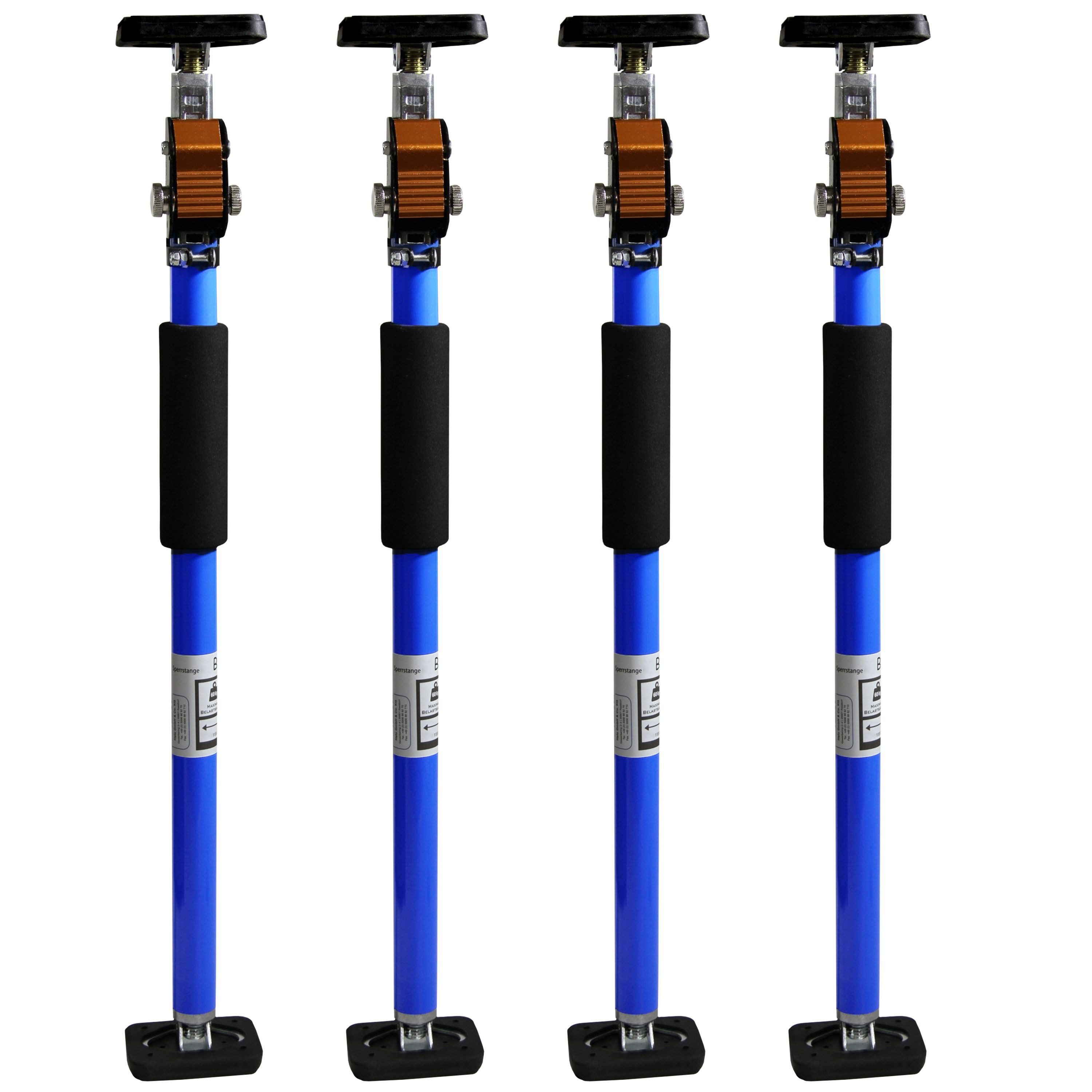 Montageklemme Sperrstange Ladungssicherung 101-175cm Stahl 60 kg verstellbar S2 4x
