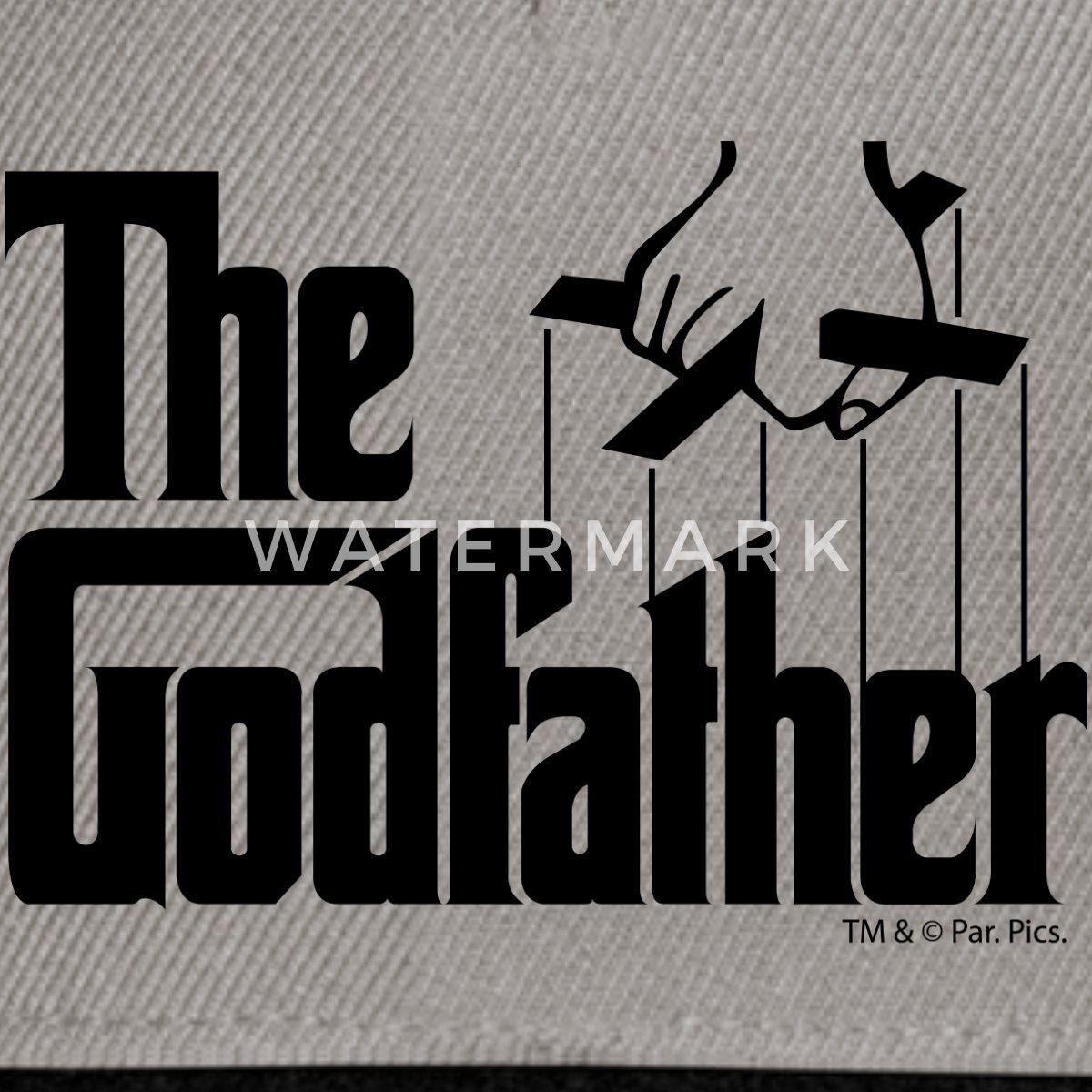 Spreadshirt Snapback Cap Der Pate The Godfather Marionette Logo Snapback Cap (1-St)