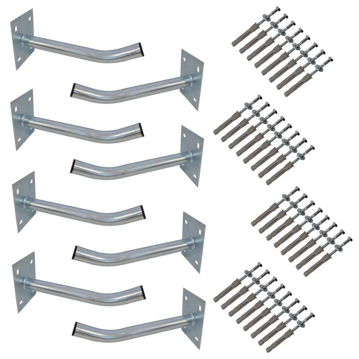 PremiumX 8x Autoreifen Wandhalter 35cm Reifenhalter Felgen Halterung SAT-Halterung