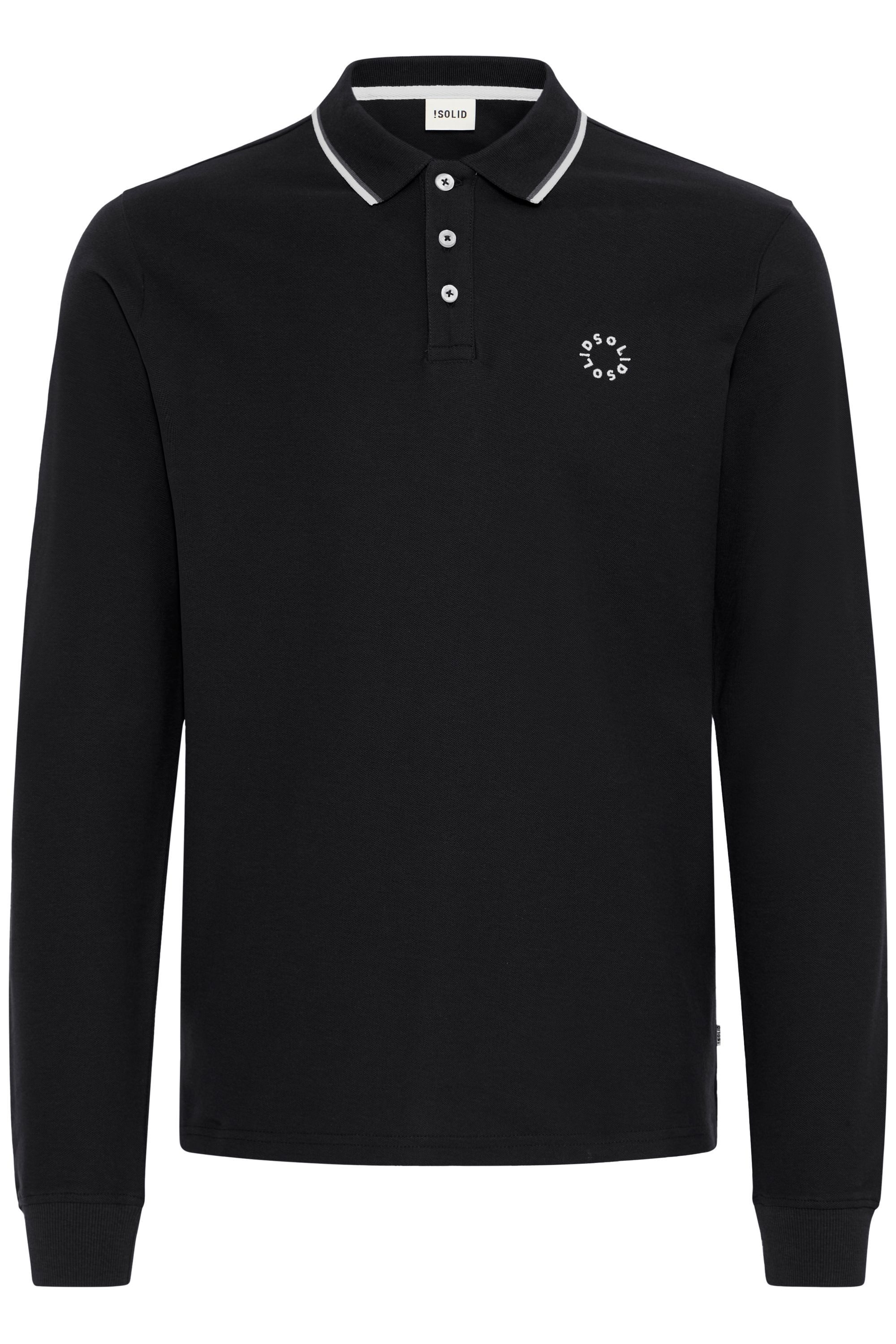 !Solid Langarm-Poloshirt SDHangor Casual langarm Polohemd