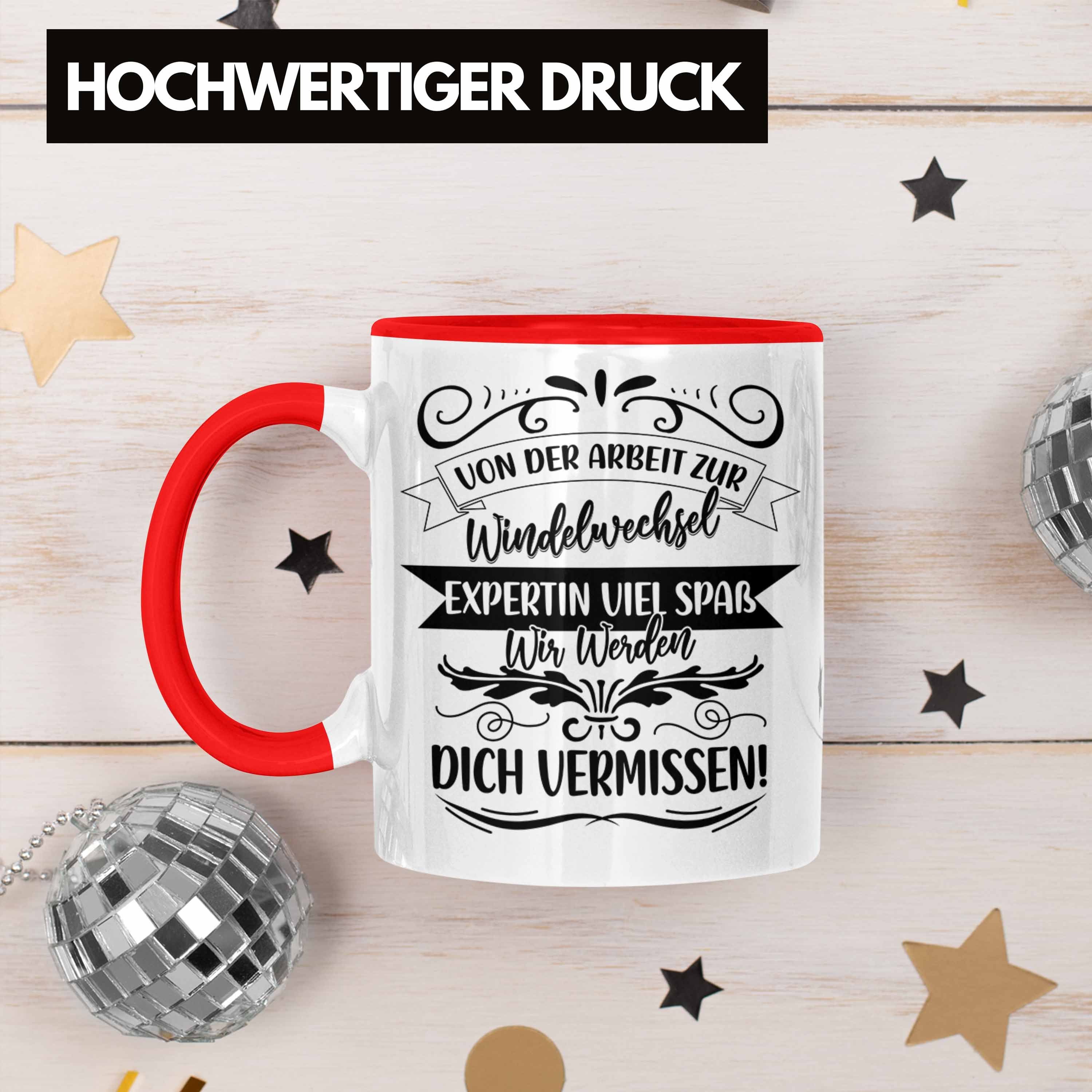 Rot Geschenk Trendation Kollegi Kaffeetasse Tasse Tasse Mutterschutz Abschied Mutterschutz