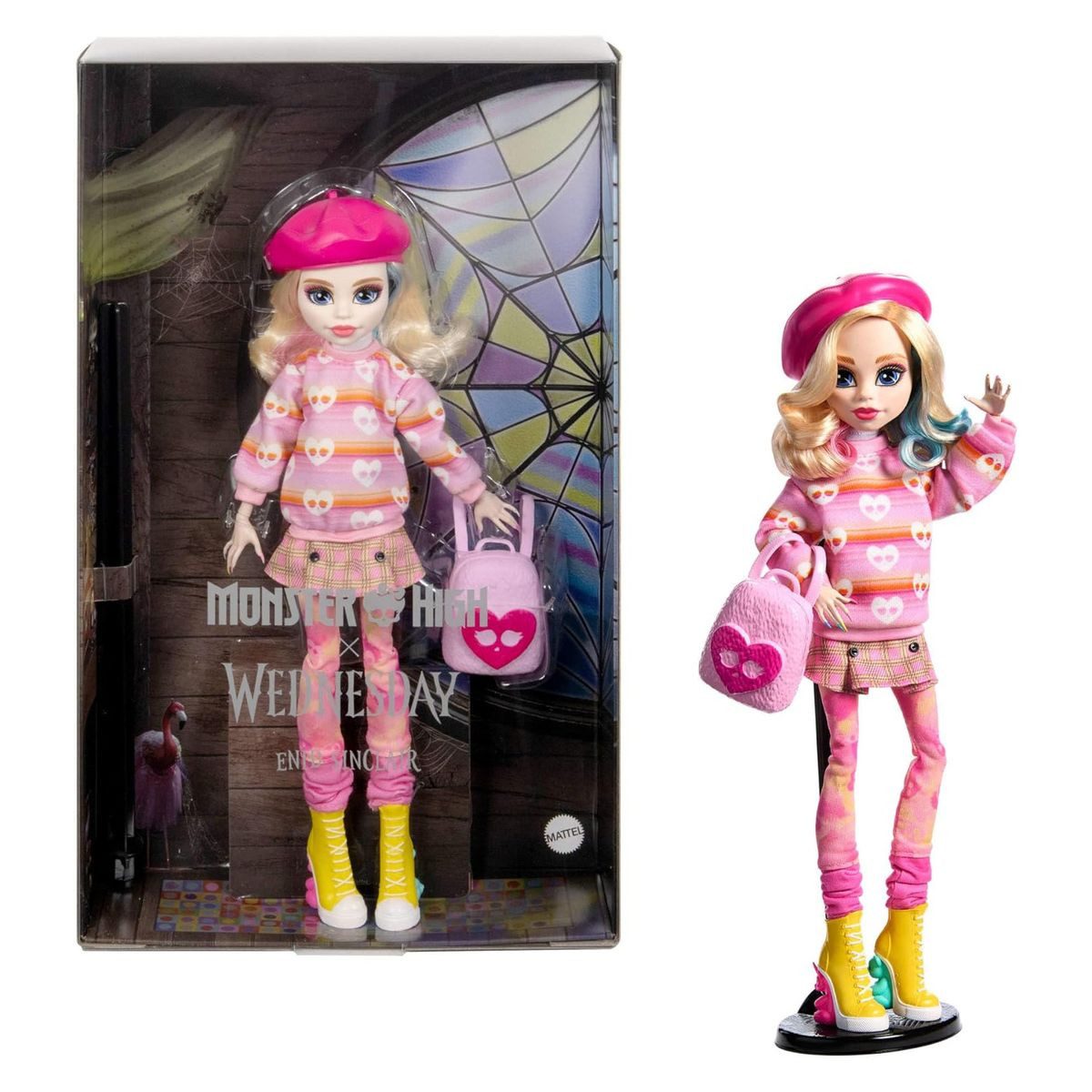 Mattel® Stehpuppe Mattel HXJ05 - Monster High x Wednesday - Puppe mit Accessoires, Enid