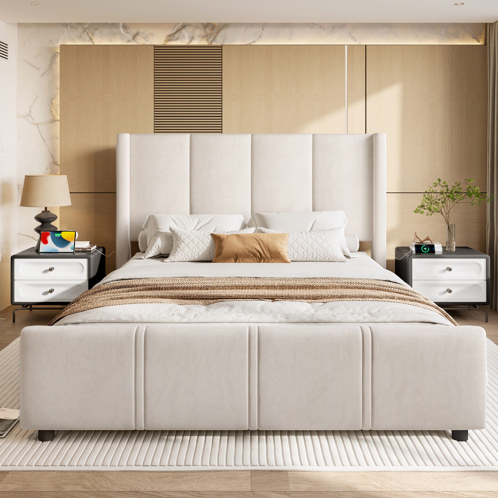 STILVORA Polsterbett 160x200 Funktionsbett mit matratze,Jugendbett günstig online kaufen