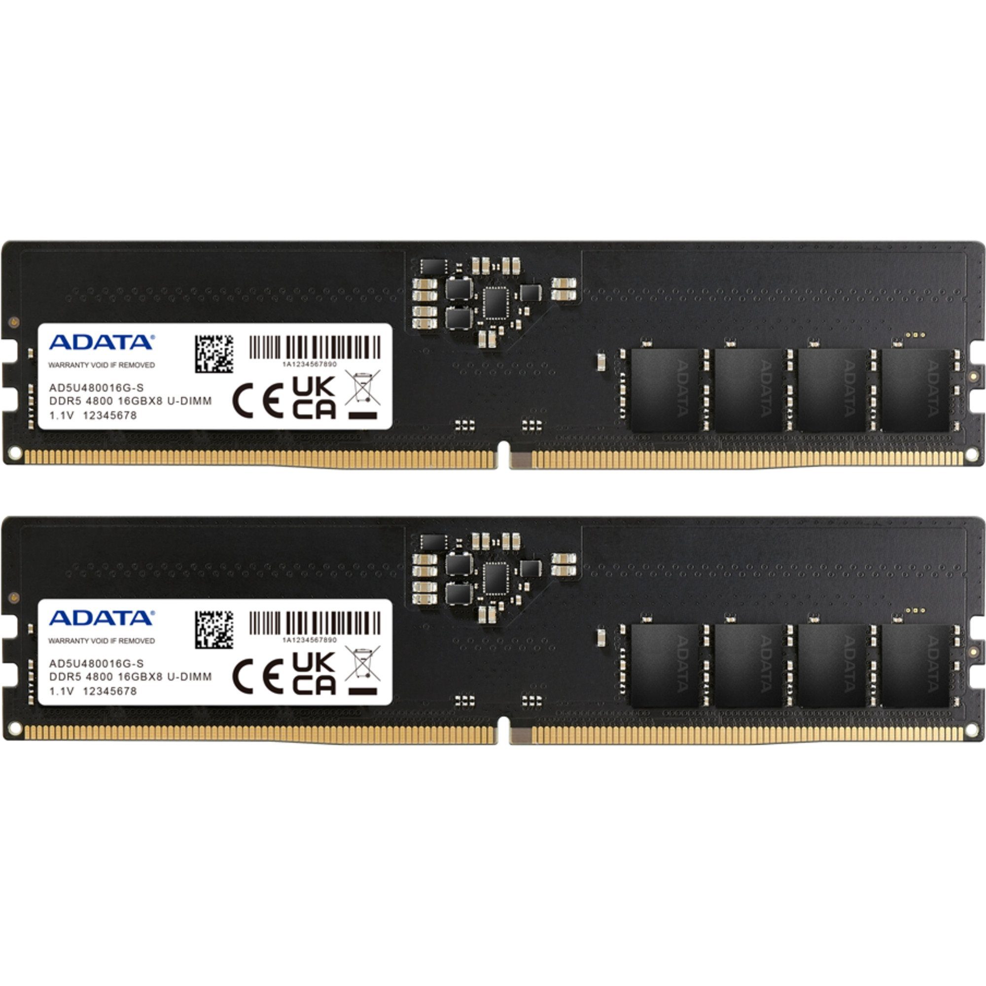 ADATA ADATA DIMM 32 GB DDR5-4800 (2x 16 GB) Dual-Kit, Arbeitsspeicher