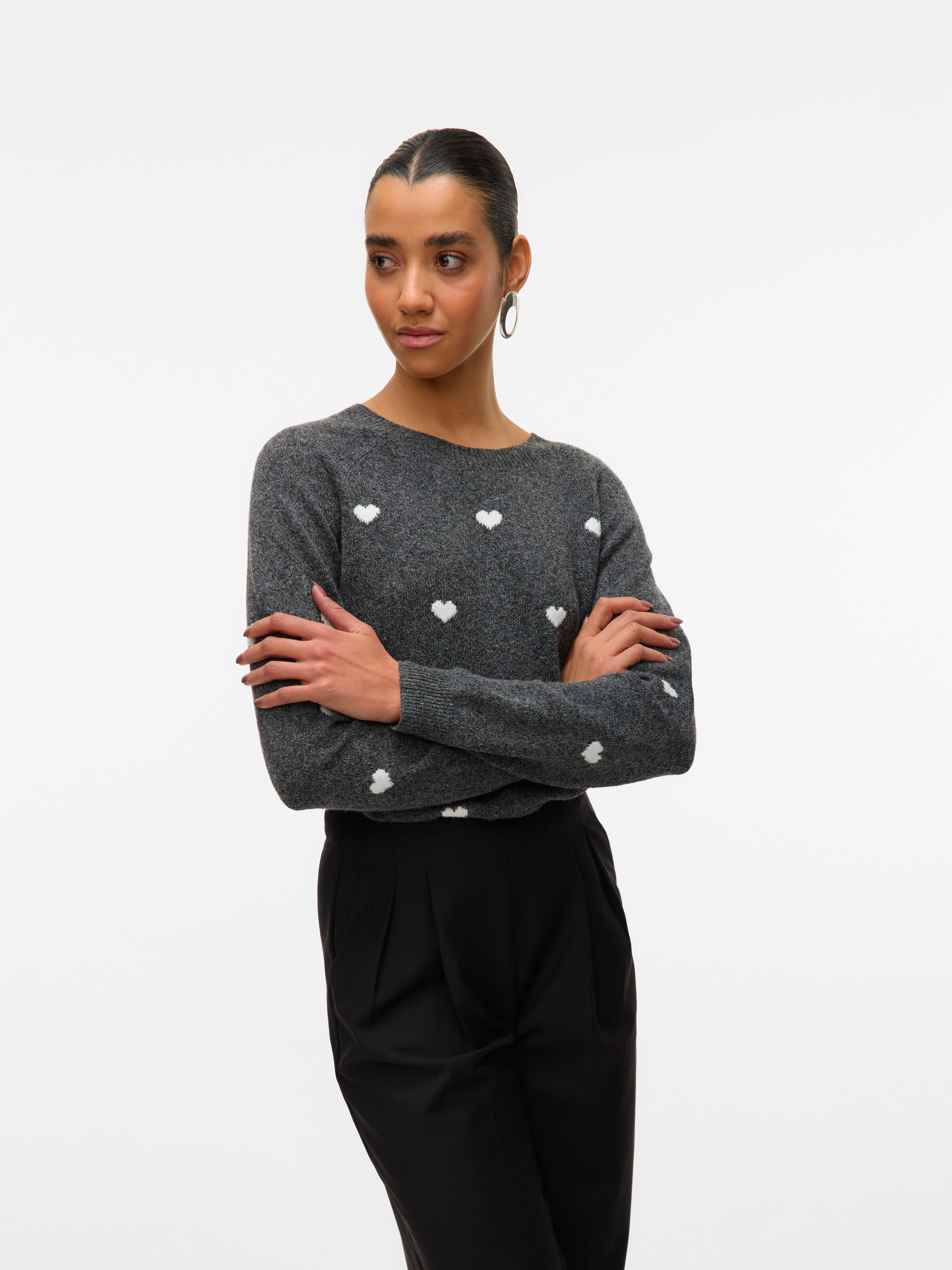 Vero Moda Rundhalspullover VMDOFFY INTARSIA LS günstig online kaufen