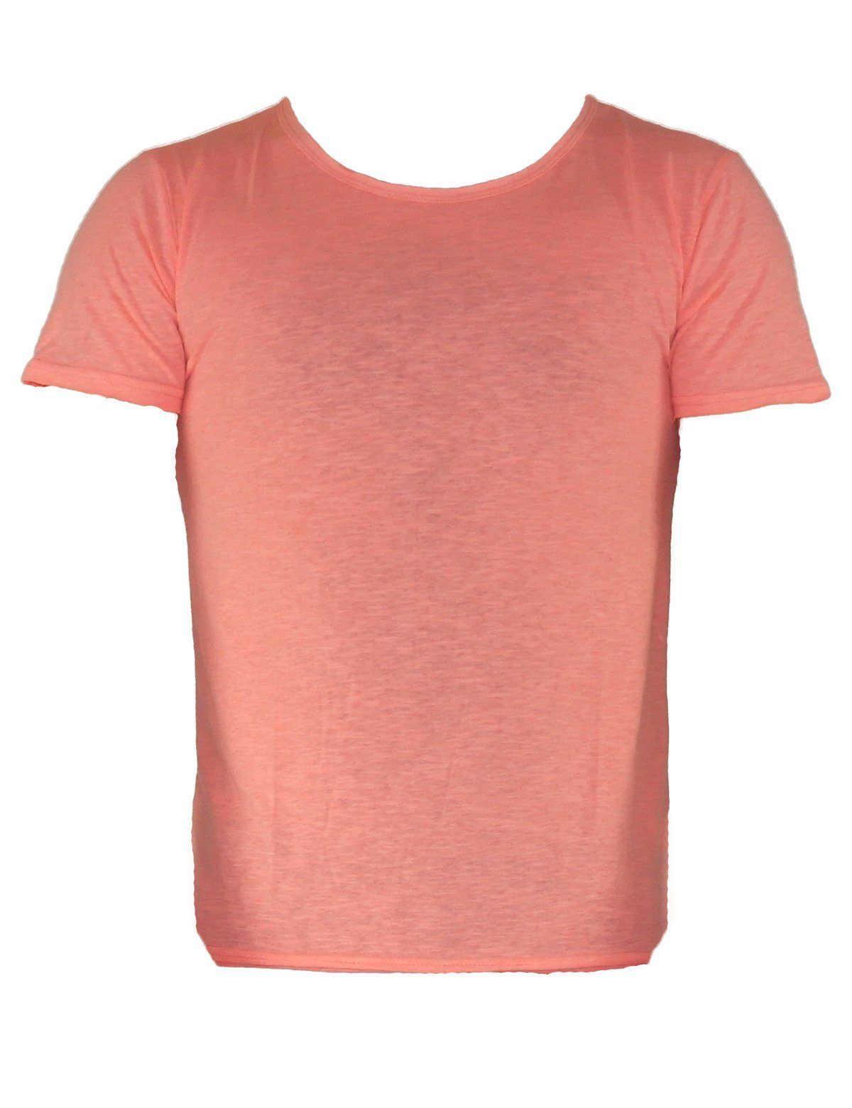 YESET T-Shirt Herren Shirt T-Shirt Poloshirt Tank Top Hemd Kurzarm Figurbetont 551 Rosa