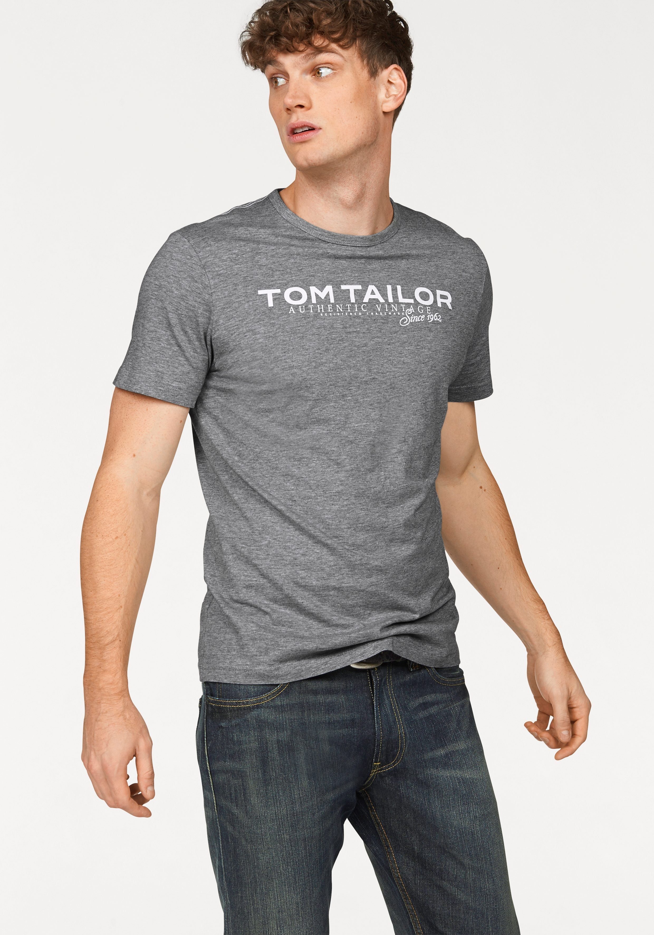 TOM TAILOR Rundhalsshirt mit Logoprint