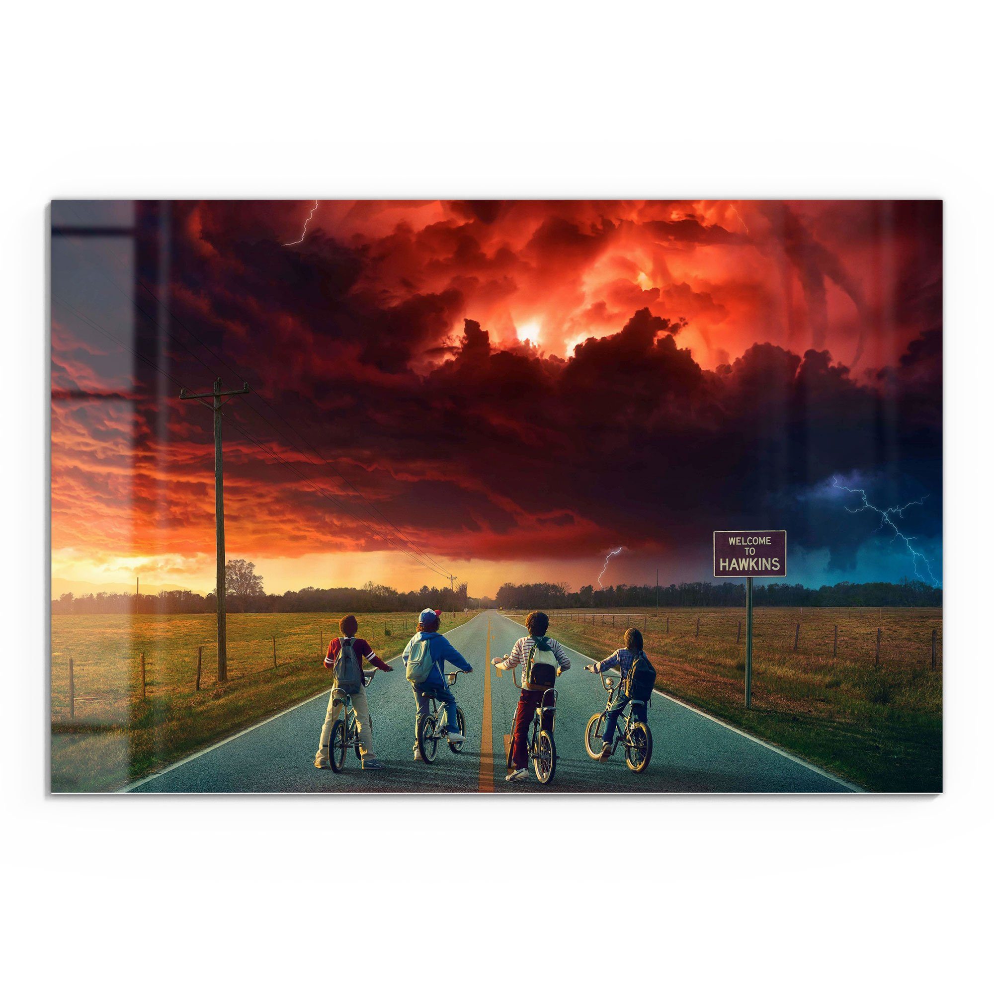 DEQORI Glasbild 'Stranger Things Mystisch', 'Stranger günstig online kaufen
