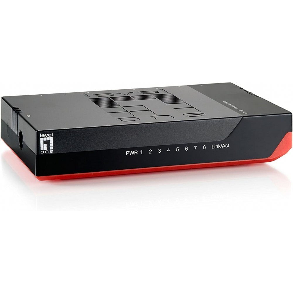 Levelone LevelOne GSW-0807 - Netzwerk Комутаторы - schwarz/rot Netzwerk-Switch