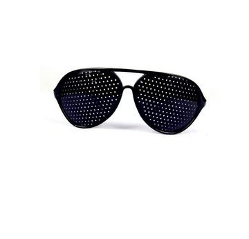 Goods+Gadgets Brille Lochbrille Rasterbrille, Augen-Training Zensurbrille