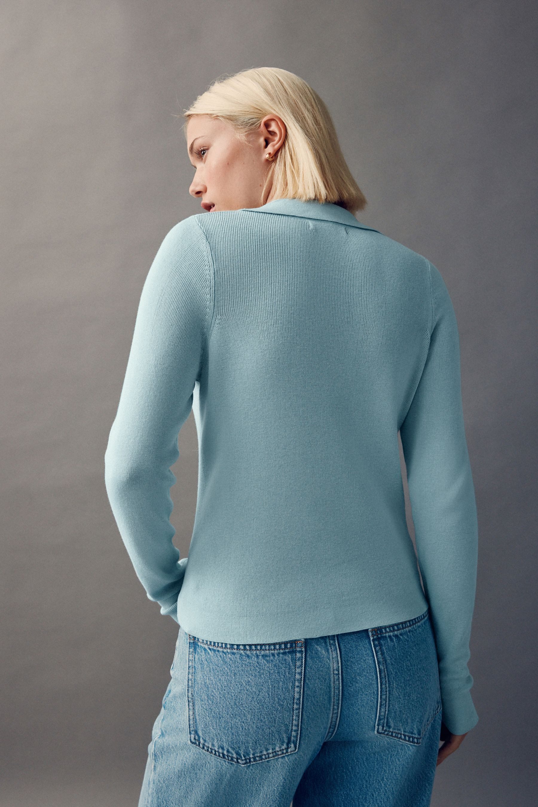 Next Polokragenpullover Weiches, geknöpftes Polooberteil mit günstig online kaufen