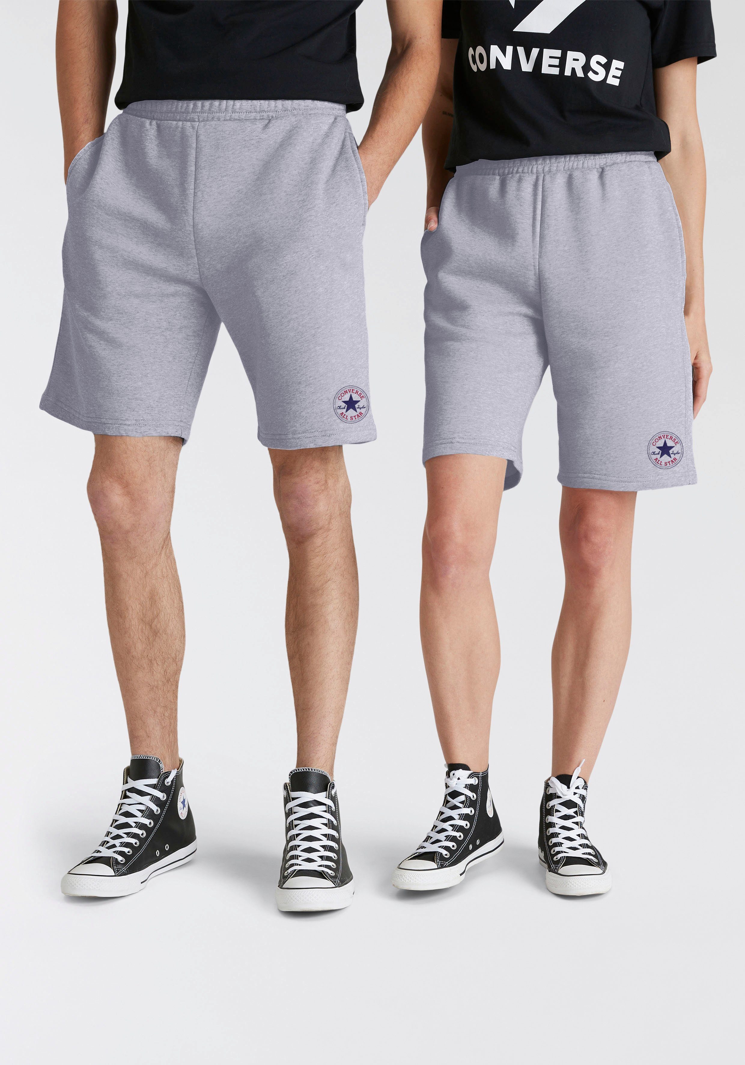 Converse Sweatshorts UNISEX CONVERSE GO-TO STAR SHORT hellgrau ALL