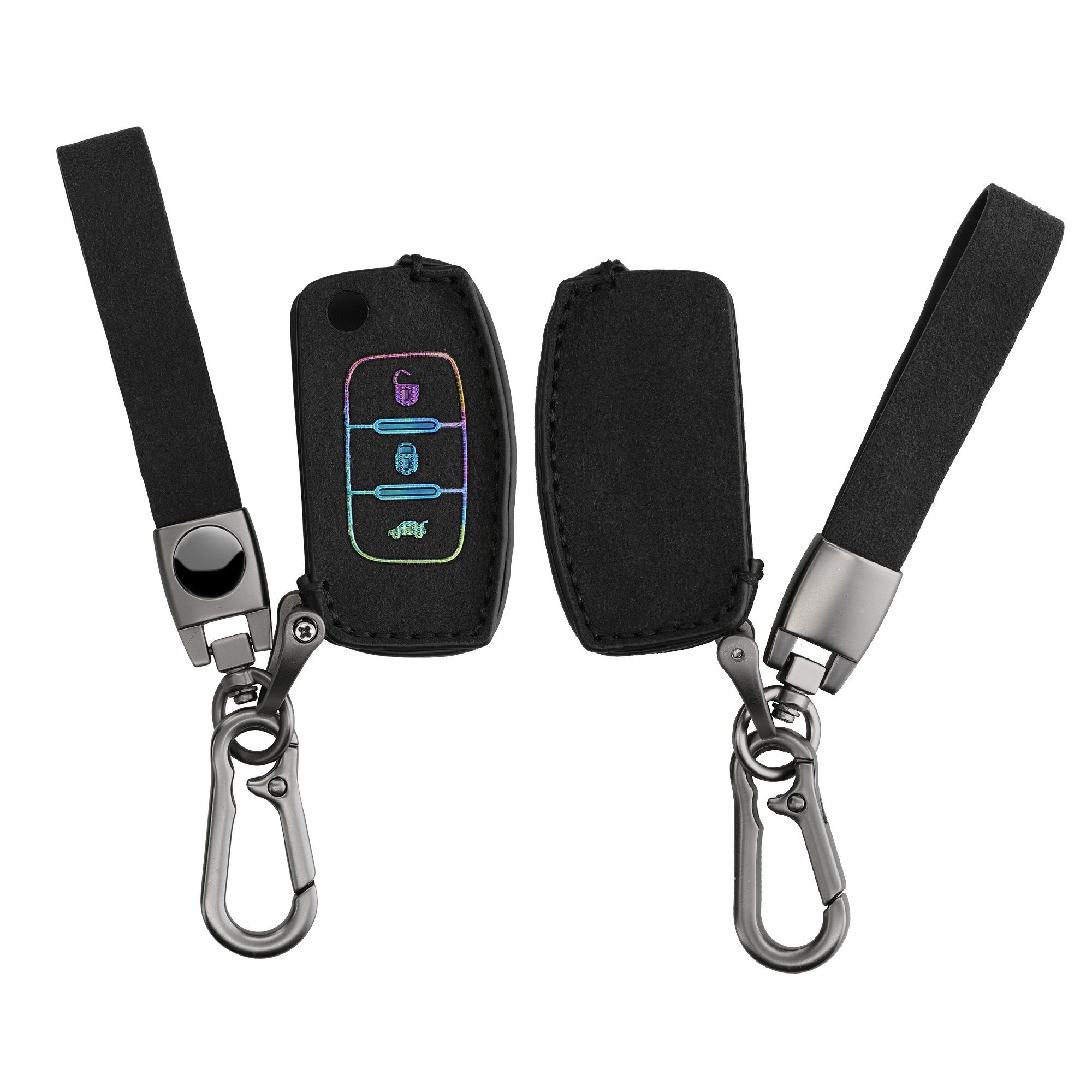 kwmobile Schlüsseltasche Autoschlüssel Kunstleder Hülle für Ford, Schlüsselhülle Schlüssel Case Cover