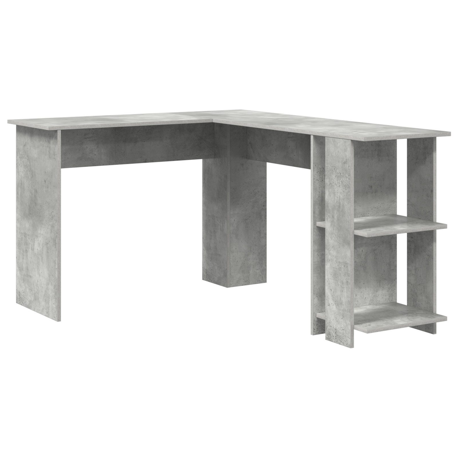 Schreibtisch Moderner Grauer Betontisch Beton grau Spanplatte Mittel
