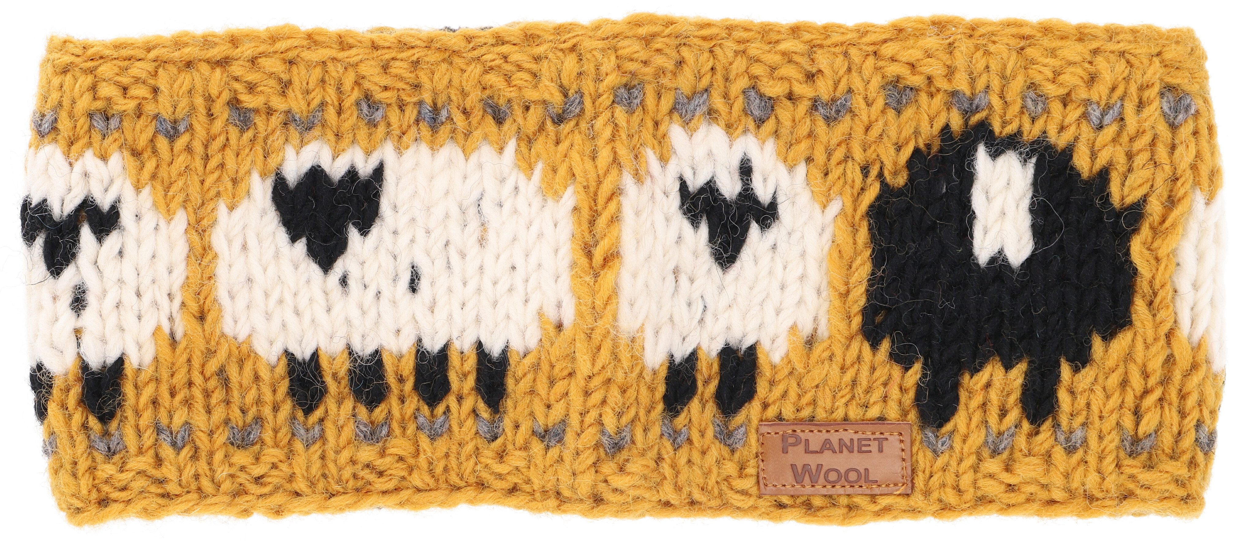 Guru-Shop Stirnband Woll-Strick-Stirnband, gestrickter Ohrenwärmer.. günstig online kaufen