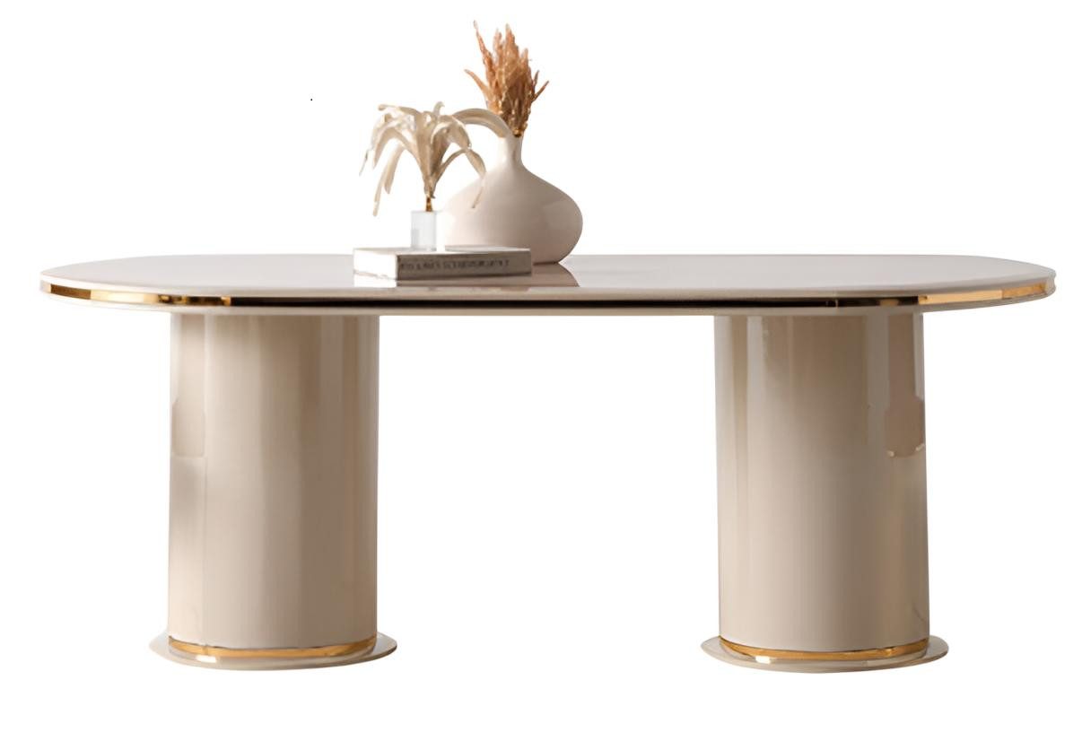 JVmoebel Esstisch Beiger Küchentisch aus Holz für moderne Wohnräume