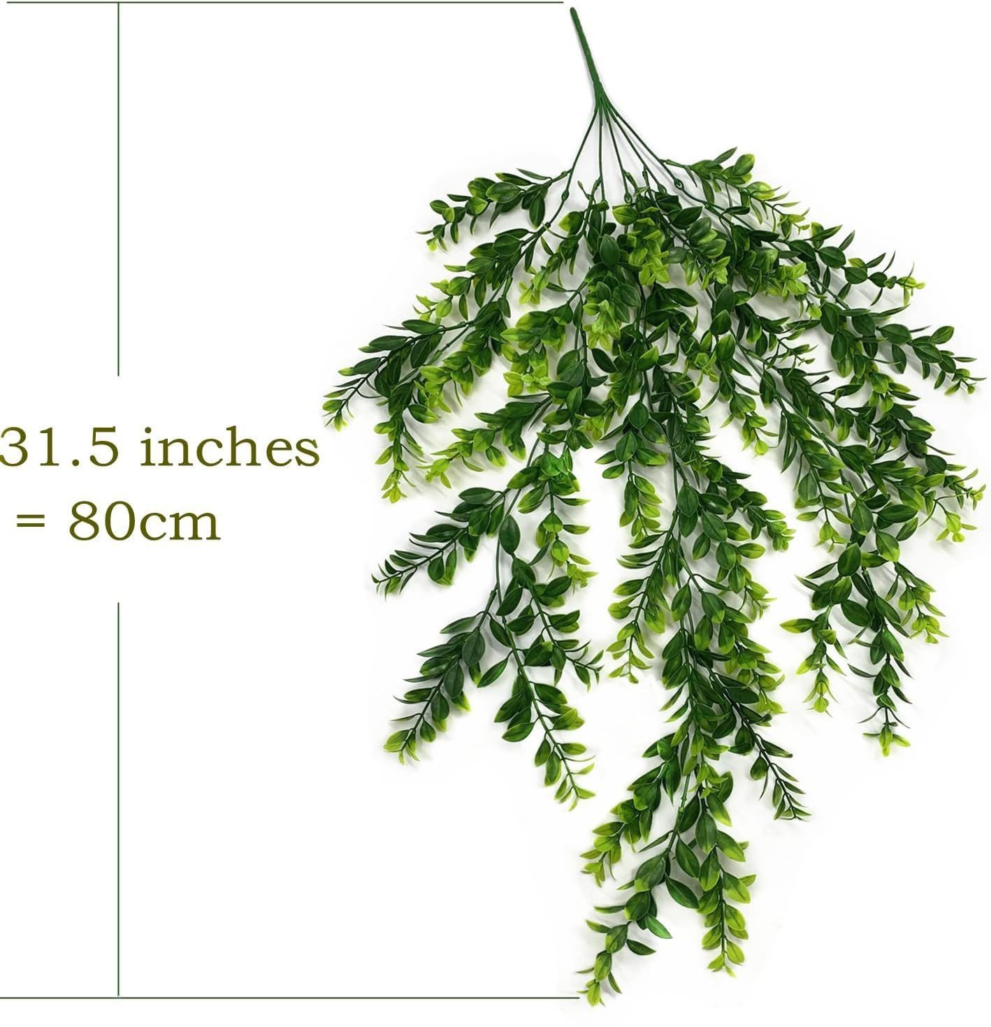Kunstranke Kunstranke 2 Stück Hängepflanze Künstlich, Kunstpflanze für den Herbst, Diwzbyn, Hängend Künstliche Pflanzen Plastikpflanzen für Wand Balkon – Bild 5 von 5