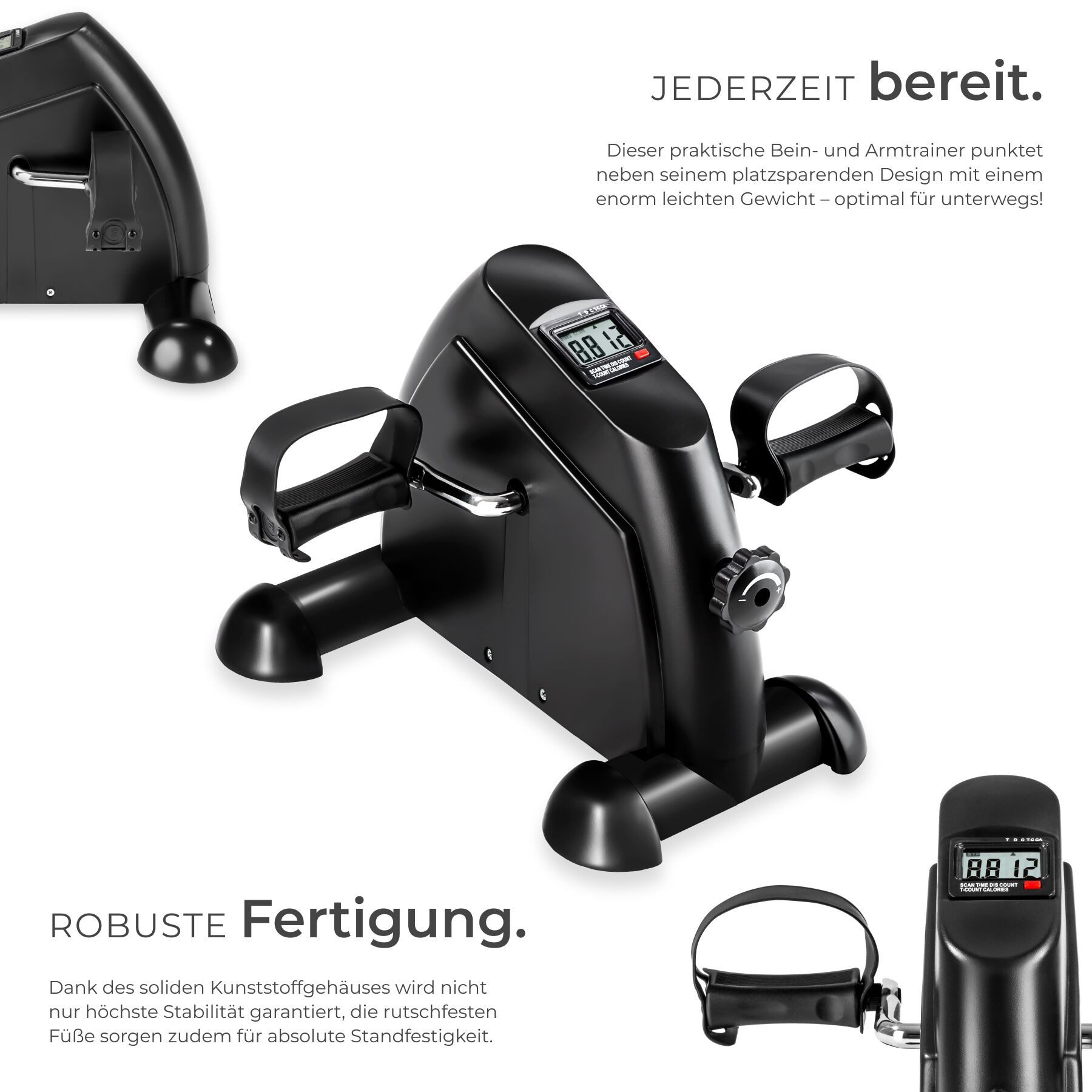 tectake Multitrainer Mini Bike, Für Beine und Arme