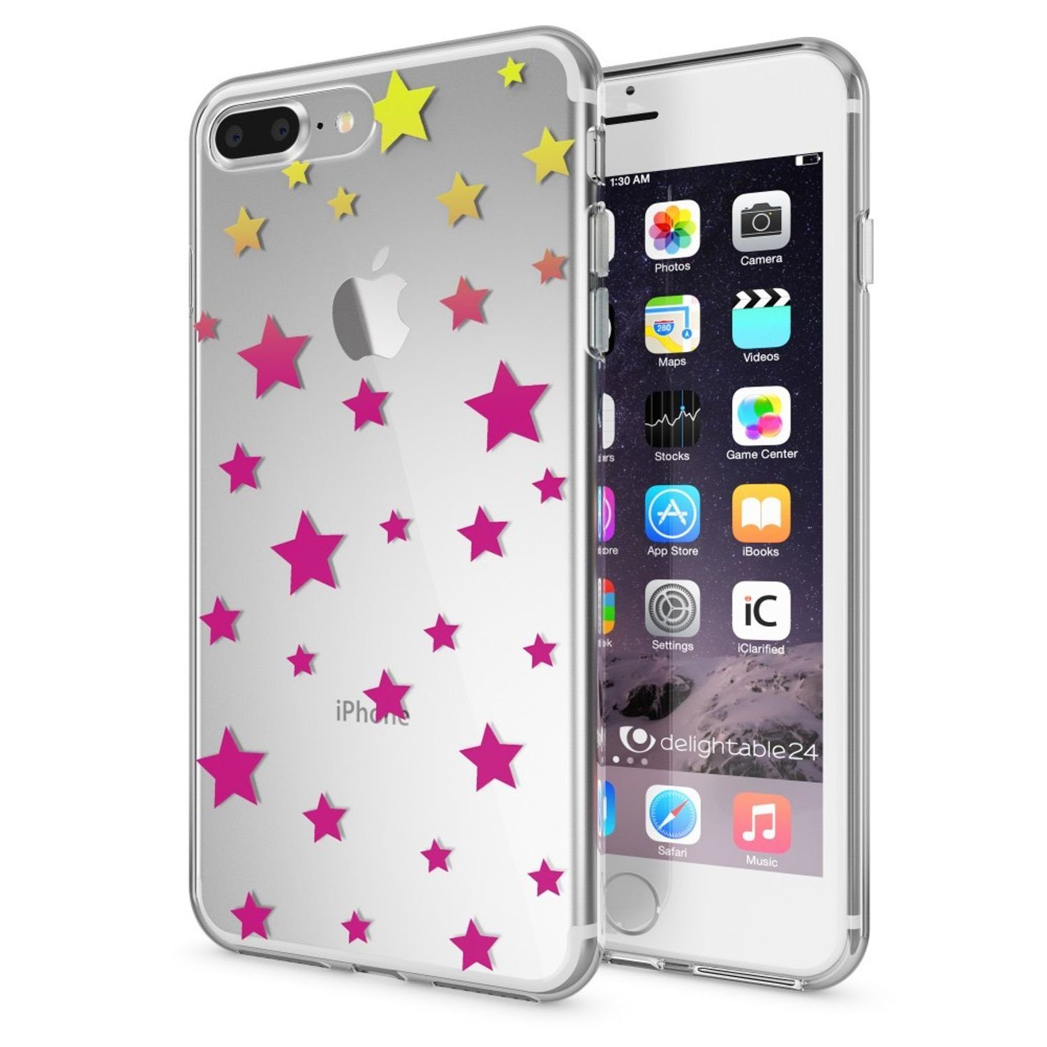 Nalia Smartphone-Hülle Apple iPhone 7 Plus Apple iPhone 8 Plus, Motiv Silikon Hülle / Print Cover / Muster Schutzhülle / Design Case