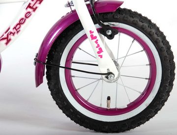 TPFSports Kinderfahrrad Volare Heart Cruiser 12 Zoll mit Rücktritt + Handbremse, 1 Gang, (Mädchen Fahrrad - Rutschfeste Sicherheitsgriffe), Kinder Fahrrad 12 Zoll mit Stützräder Laufrad Mädchen Kinderrad