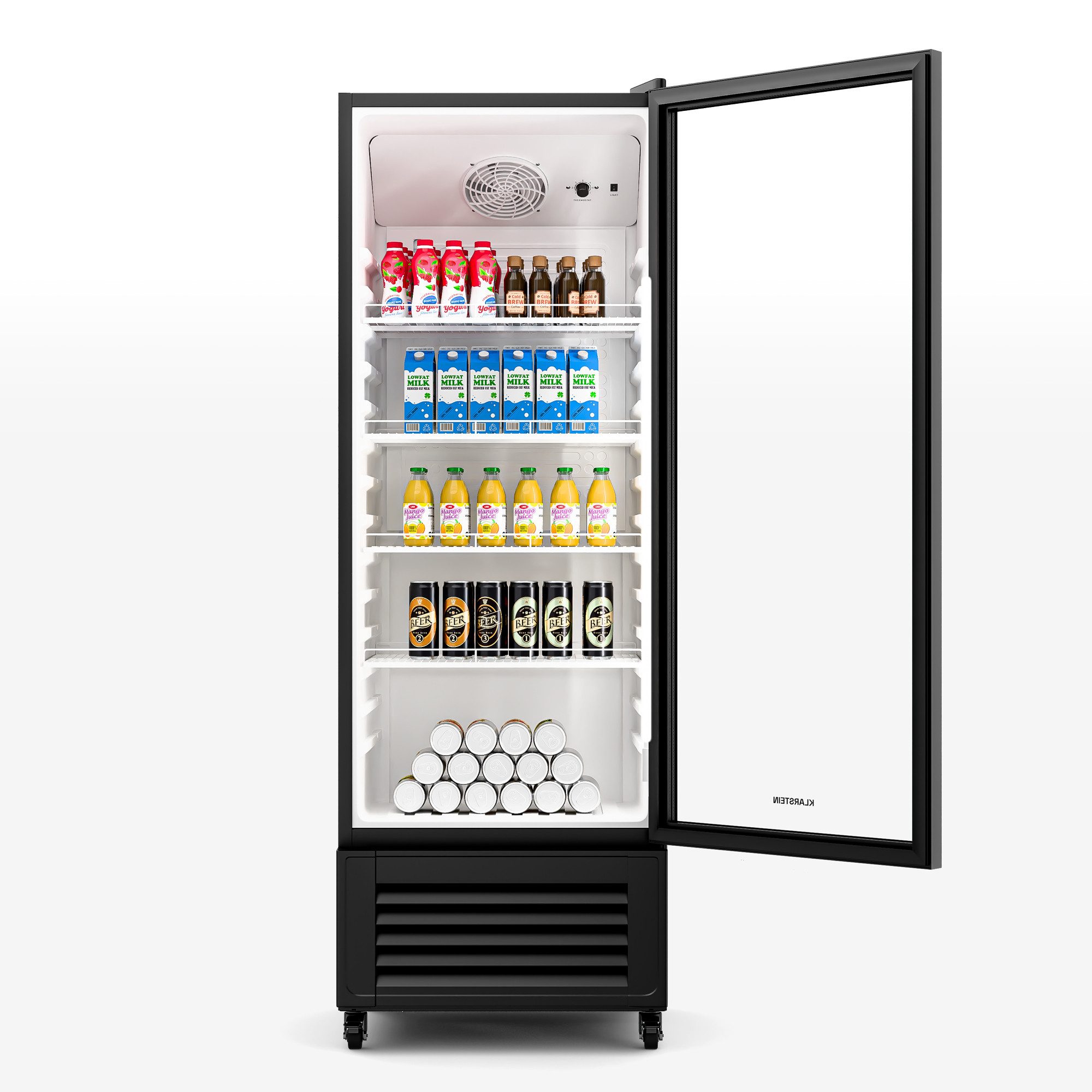 Klarstein Getränkekühlschrank HEA-GCoolerBK-270L 10046641, 170.5 cm hoch, 59.5 cm breit, Bier Hausbar Getränke kühlschrank Hotel Fridge