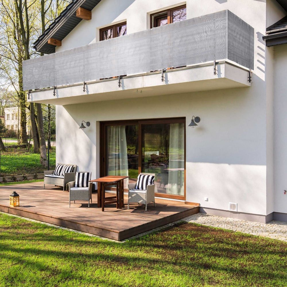 Thumbnail - Lumaland Balkonsichtschutz inkl. Befestigungsseil 0,9x5m ideale Umrandung für Ihren Balkon