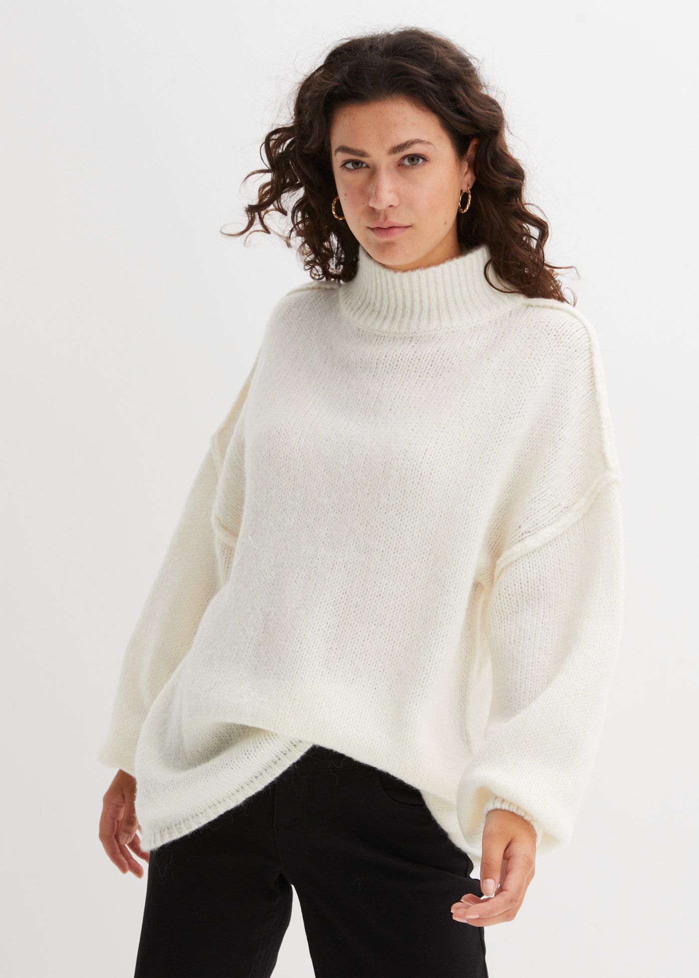 bonprix Strickpullover Grobstrick-Pullover günstig online kaufen
