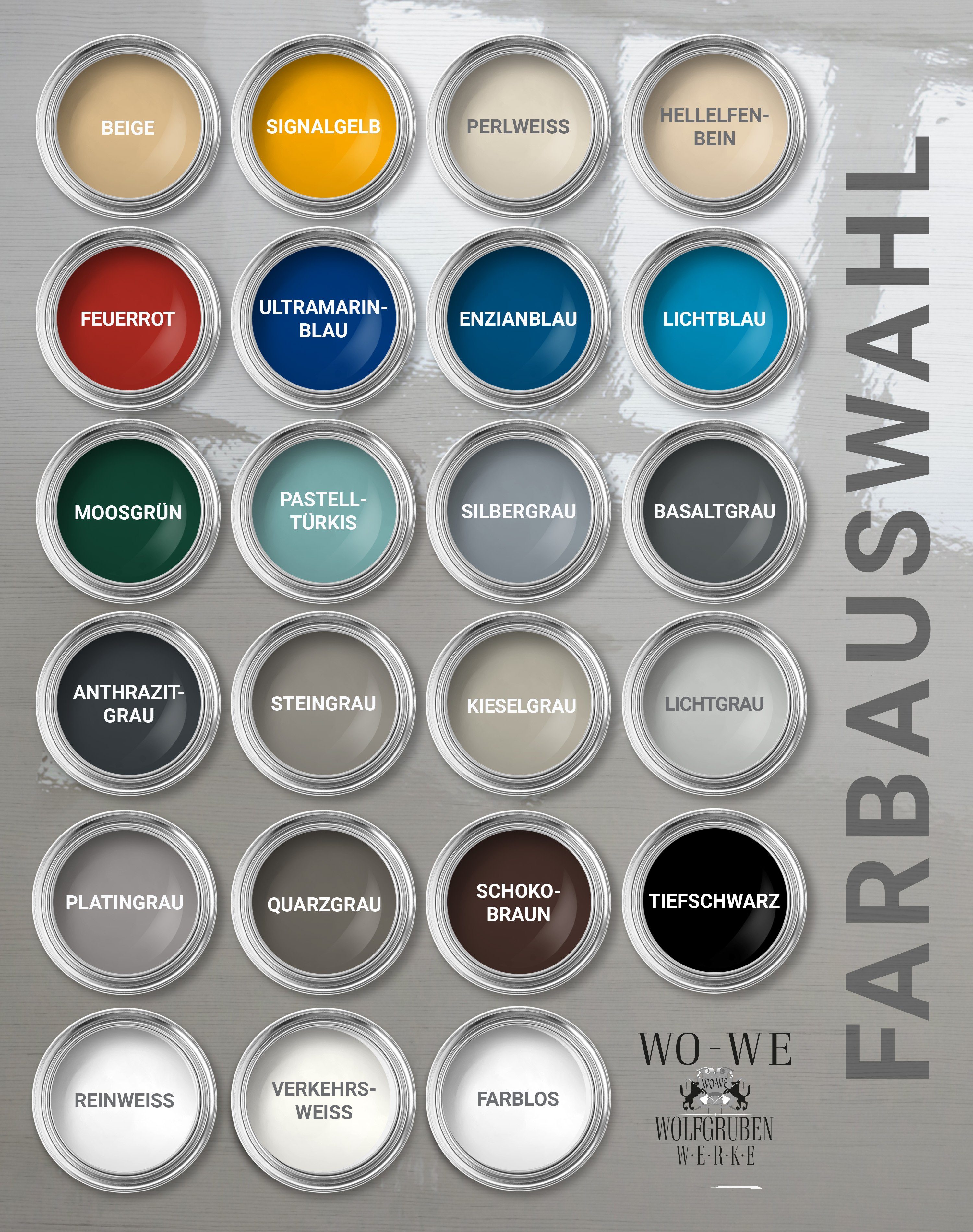 WO-WE Bodenversiegelung 2K Garagenfarbe Bodenbeschichtung W702, 2,5-20Kg, Seidenglänzend, Epoxidharz