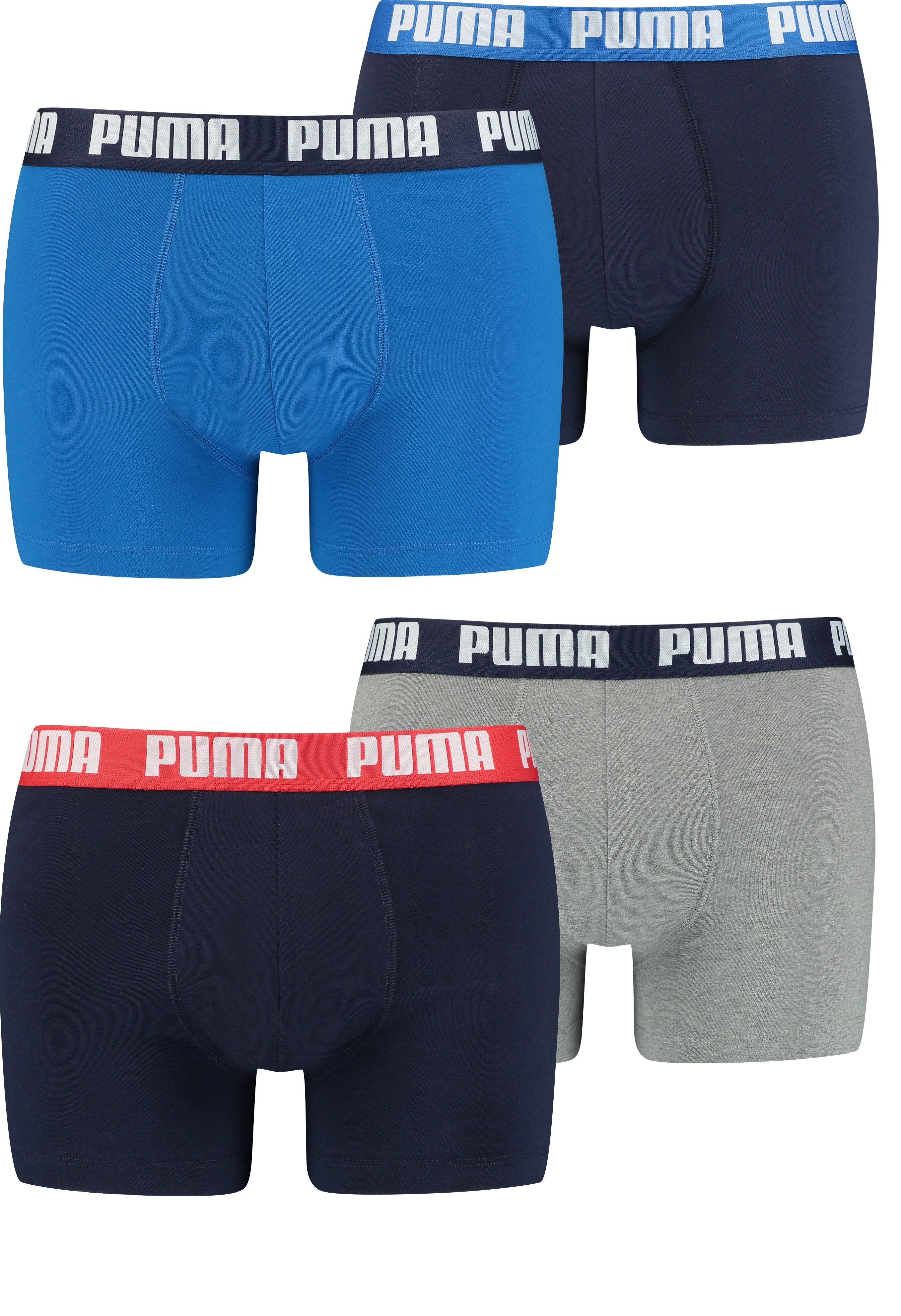 PUMA Boxershorts PUMA Herren Boxershorts Unterhosen Everyday Boxer 4er-Pack günstig online kaufen