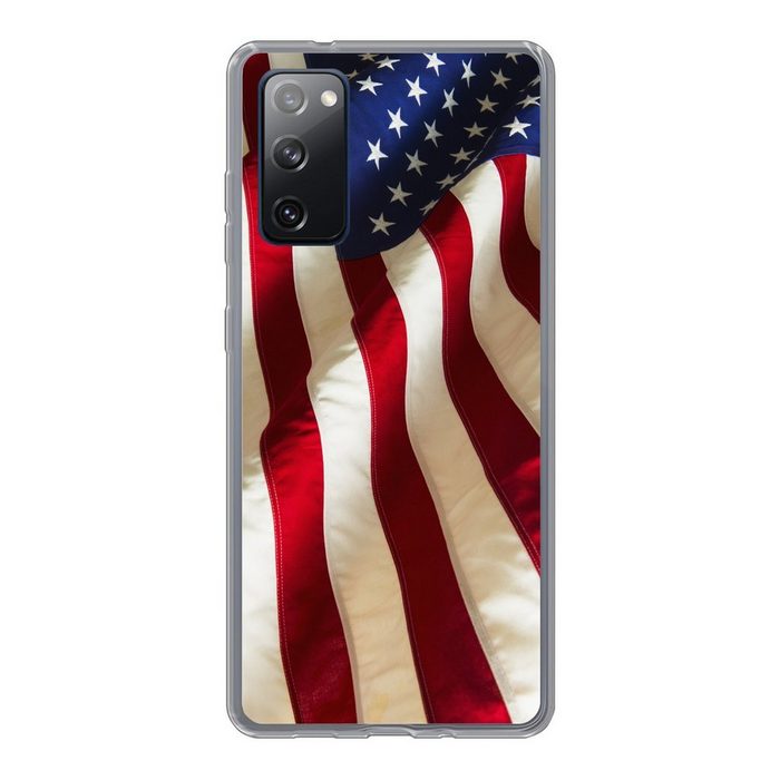 MuchoWow Handyhülle Flagge der Vereinigten Staaten Phone Case Handyhülle Samsung Galaxy S20 FE Silikon Schutzhülle