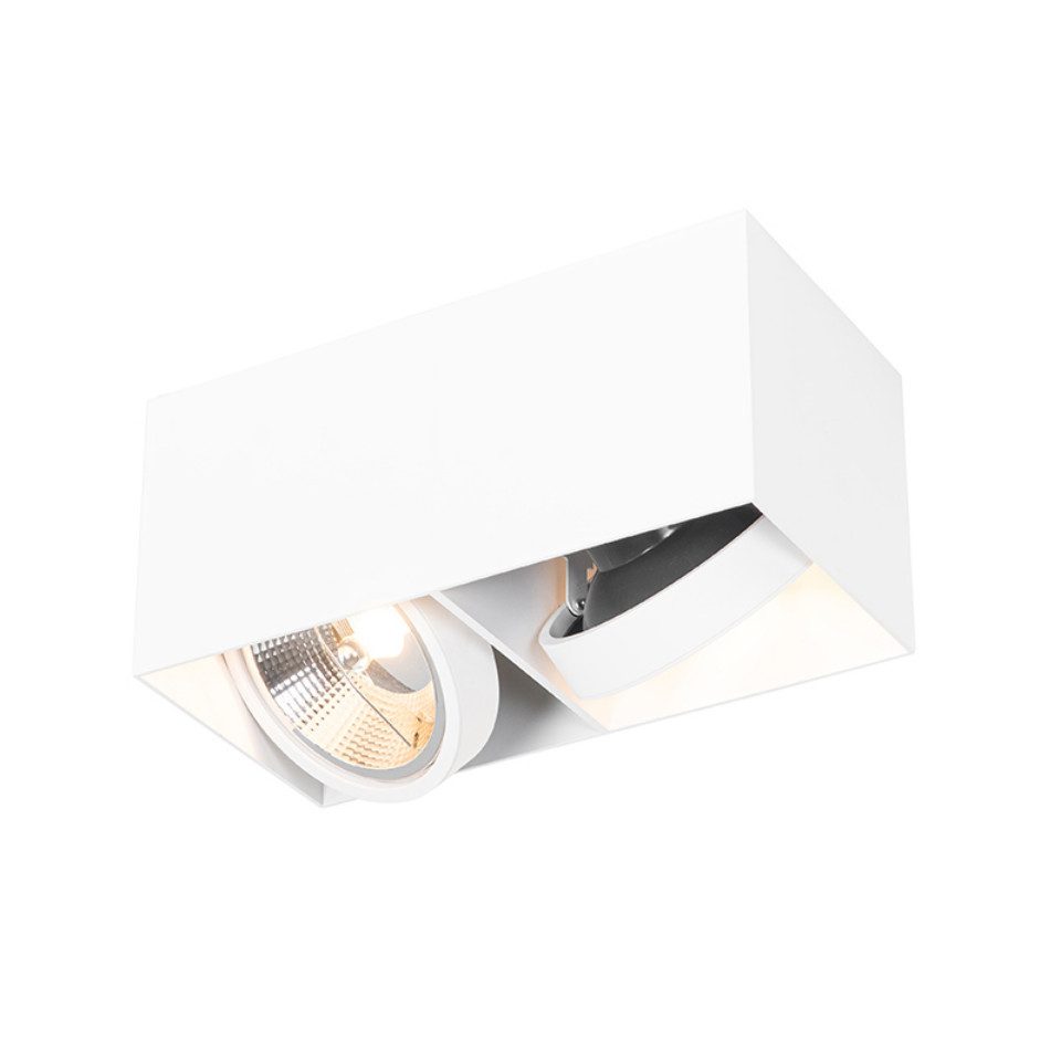 Qazqa LED Aufbaustrahler Box, ohne Leuchtmittel, günstig online kaufen