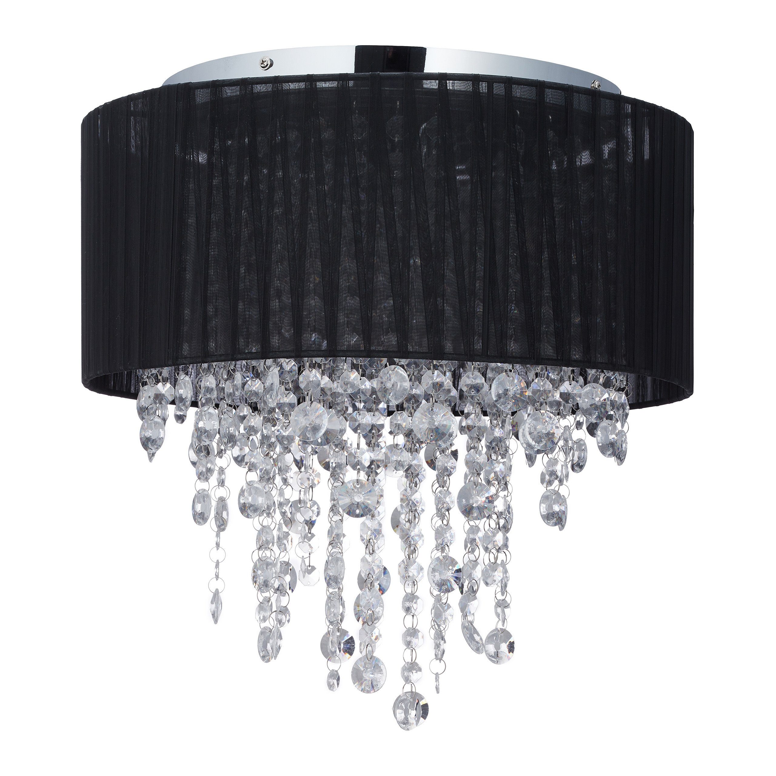 relaxdays Deckenleuchte Deckenlampe Organza Kristall günstig online kaufen