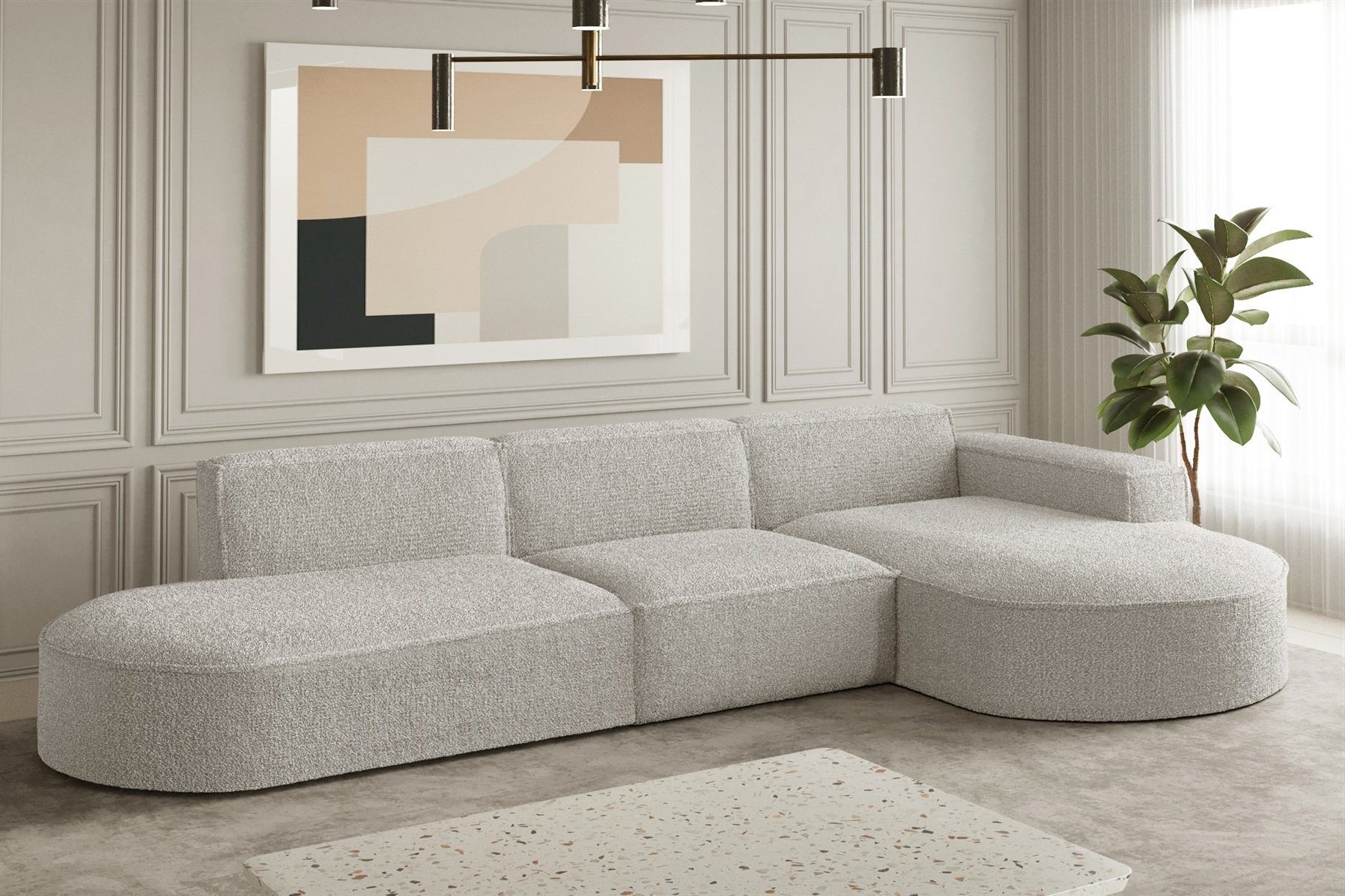 Fun Möbel Ecksofa Ecksofa Designersofa PALMA günstig online kaufen