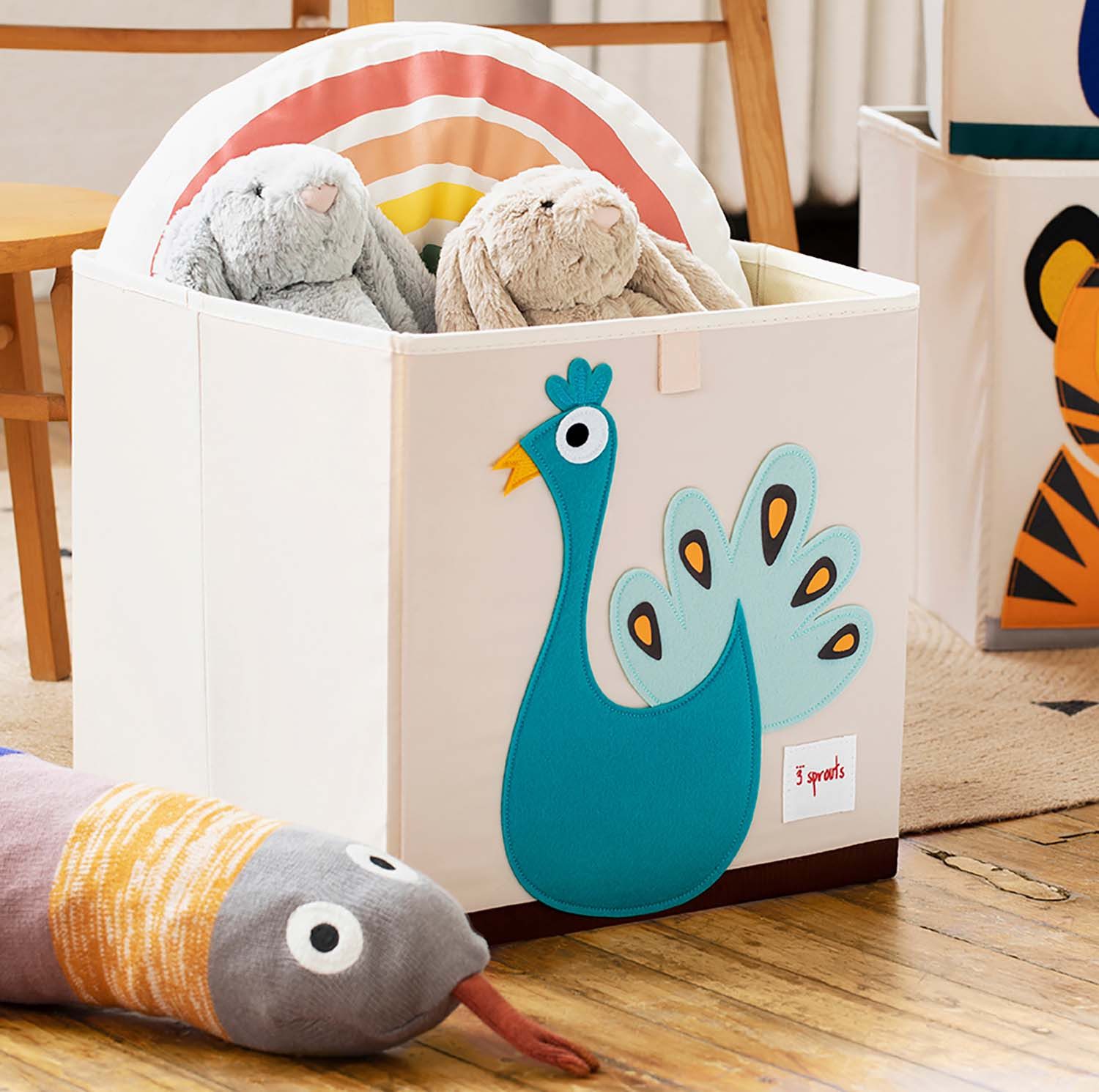 3 Sprouts Aufbewahrungsbox 3 Sprouts - Aufbewahrungsbox Pfau