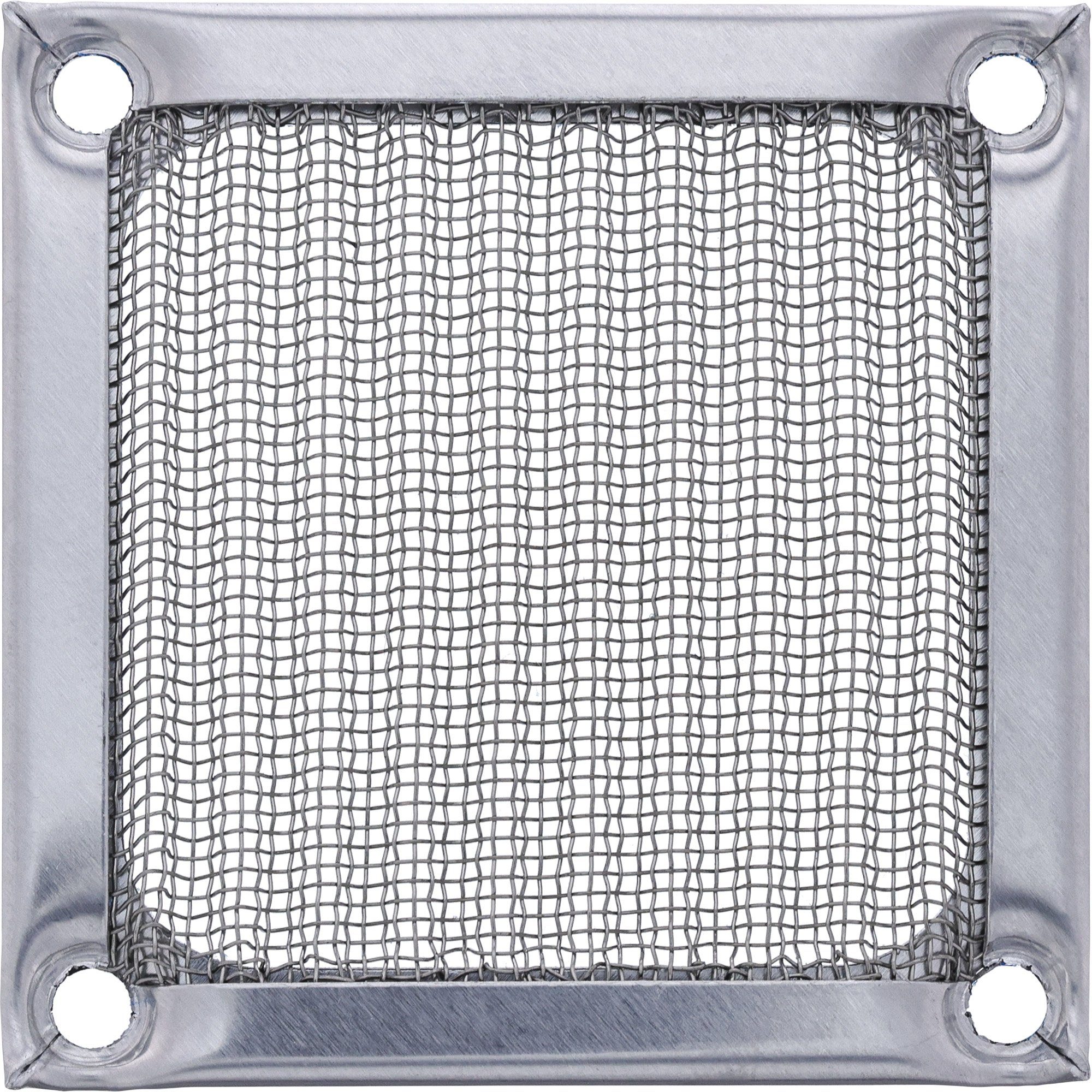 INTOS ELECTRONIC AG Lüftungsgitter InLine® Lüftergitter, Aluminium Filter, 60x60mm