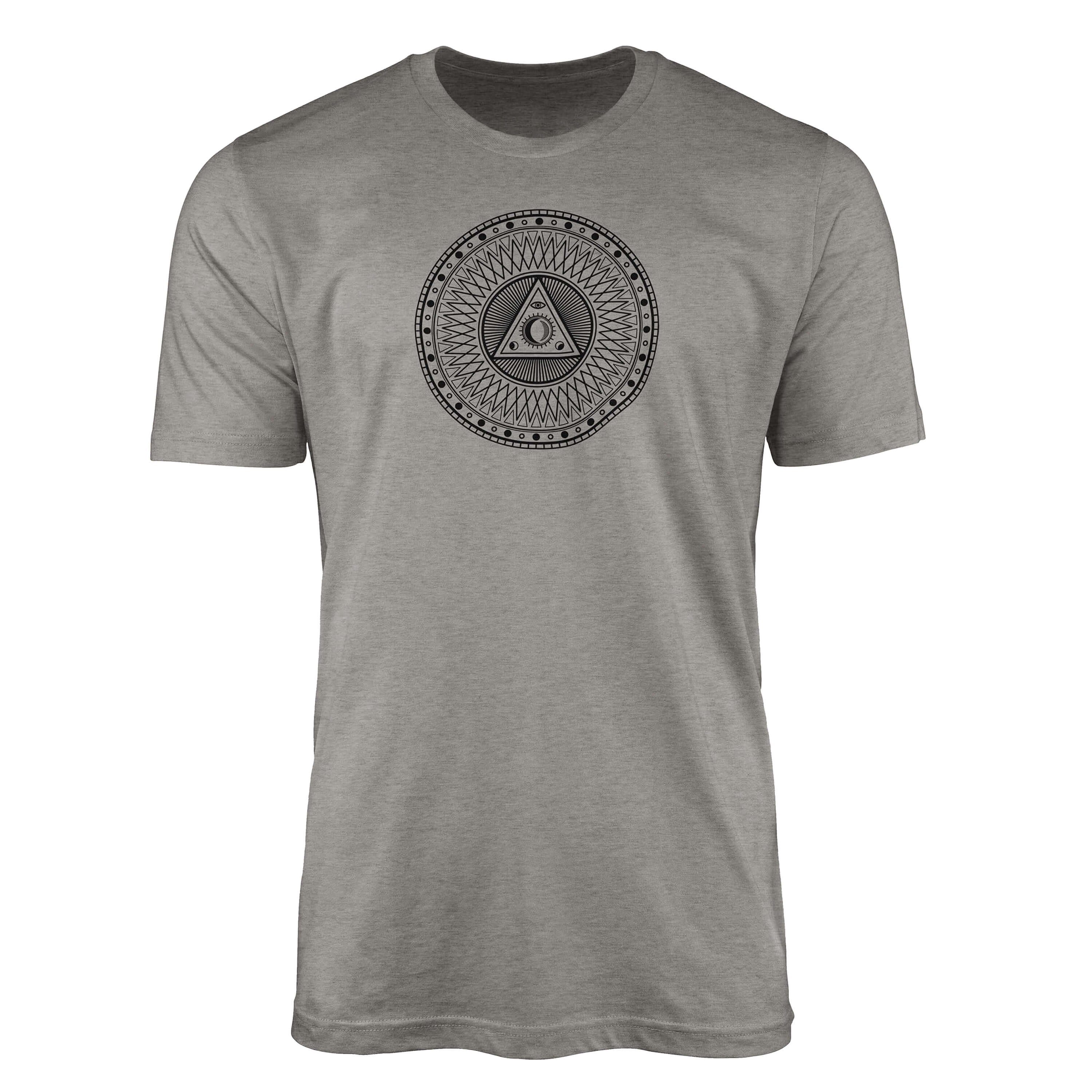 Tragekomfort Struktur No.0032 T-Shirt angenehmer Premium Art Symbole Ash Sinus Alchemy feine T-Shirt Serie