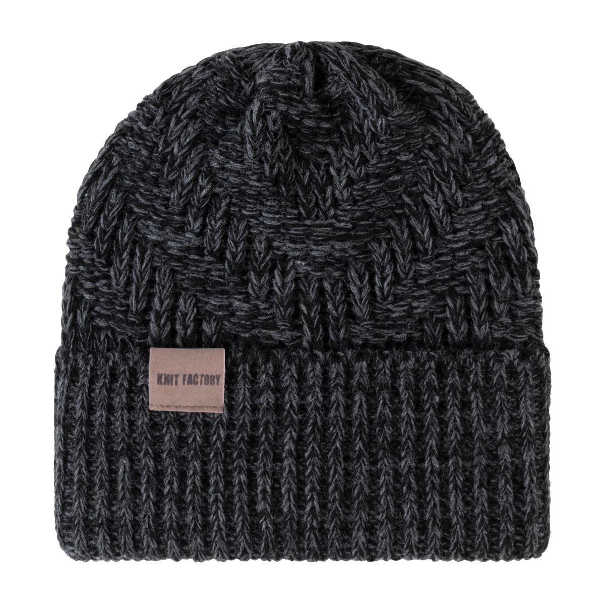 Strickmütze Sally Mütze Schwarz/Anthrazit