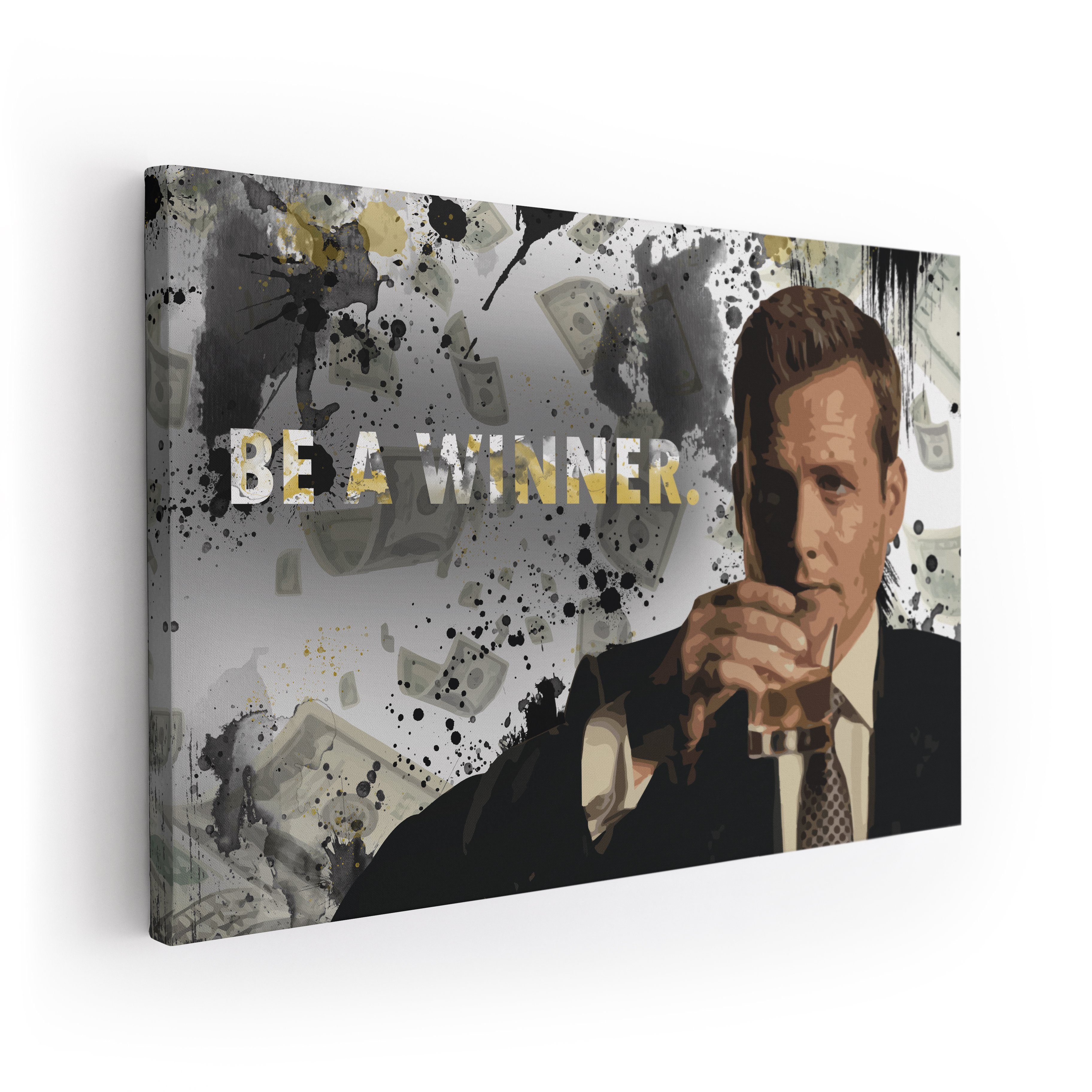 ArtMind XXL-Wandbild Be a winner, Premium Wandbilder als Poster & gerahmte Leinwand in 4 Größen, Wall Art, Bild, Canva