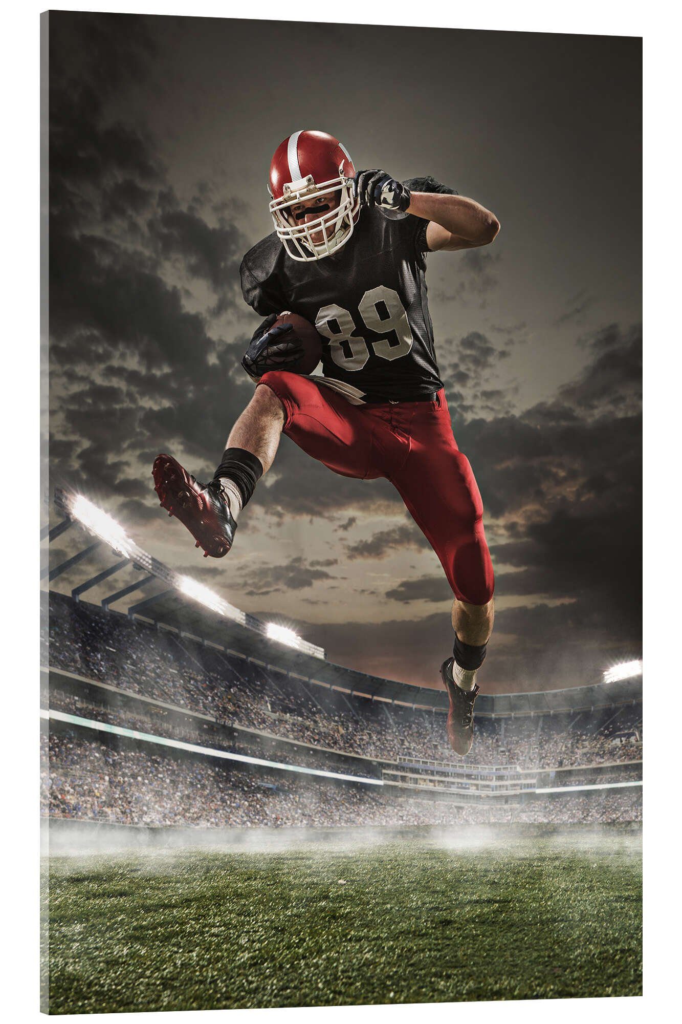 Posterlounge Wandbild Footballspieler in Aktion, Editors Choice, erhältlich als Poster, Leinwandbild, Wandsticker oder Acrylglasbild