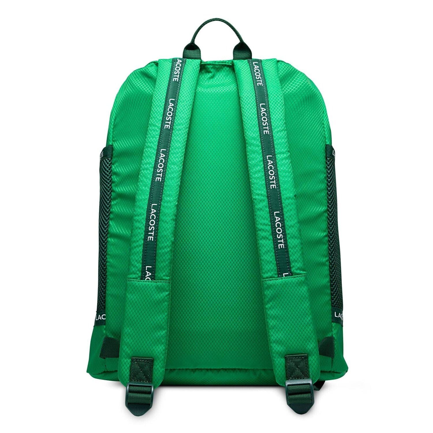 Lacoste Rucksack Lacoste Kids Rucksack grün aus recyceltem Material mit Krokodil-Patch