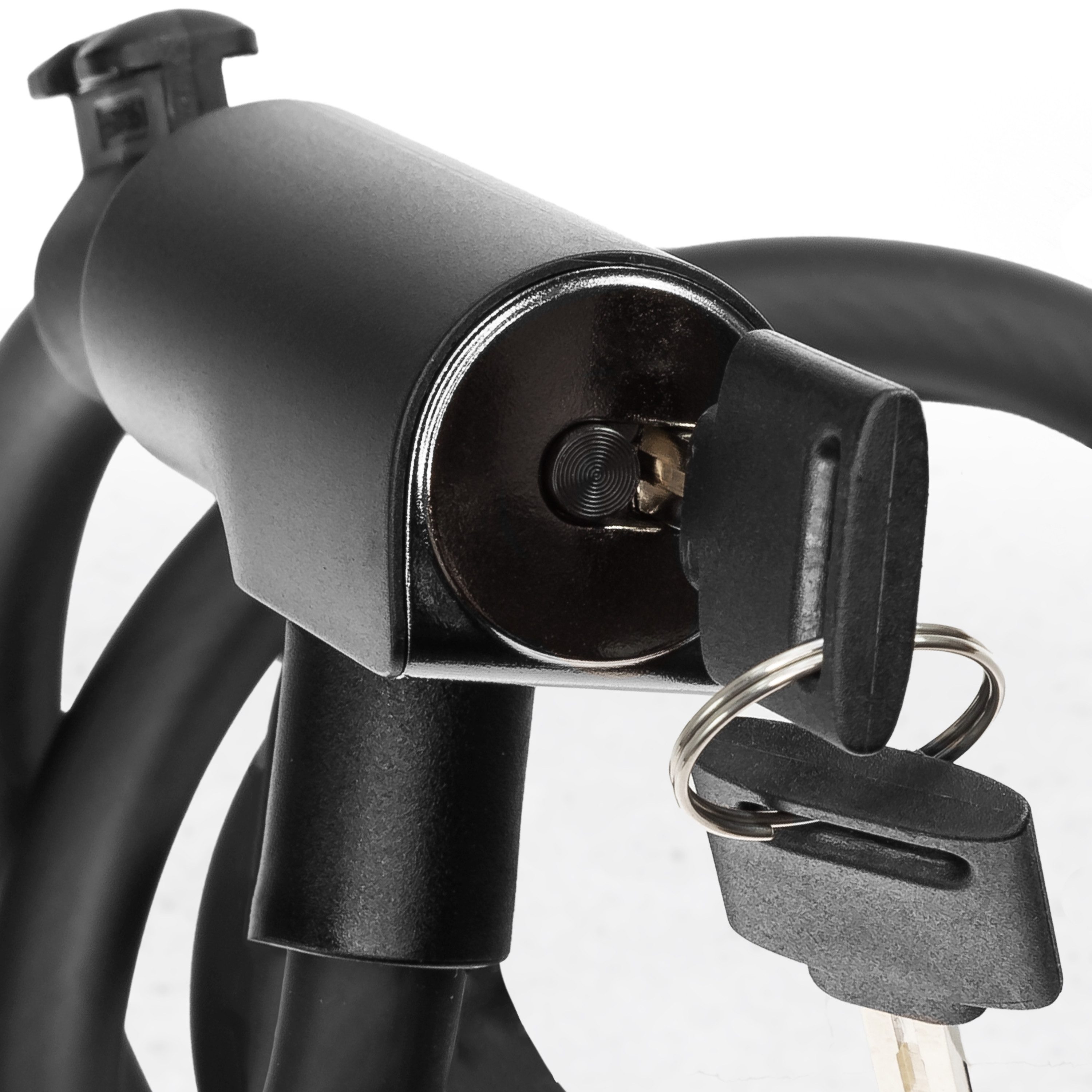 ZIEGER Kettenschloss Fahrrad Kabelschloss Urban 1000 – Panzerkabel 100 cm mit Halterung