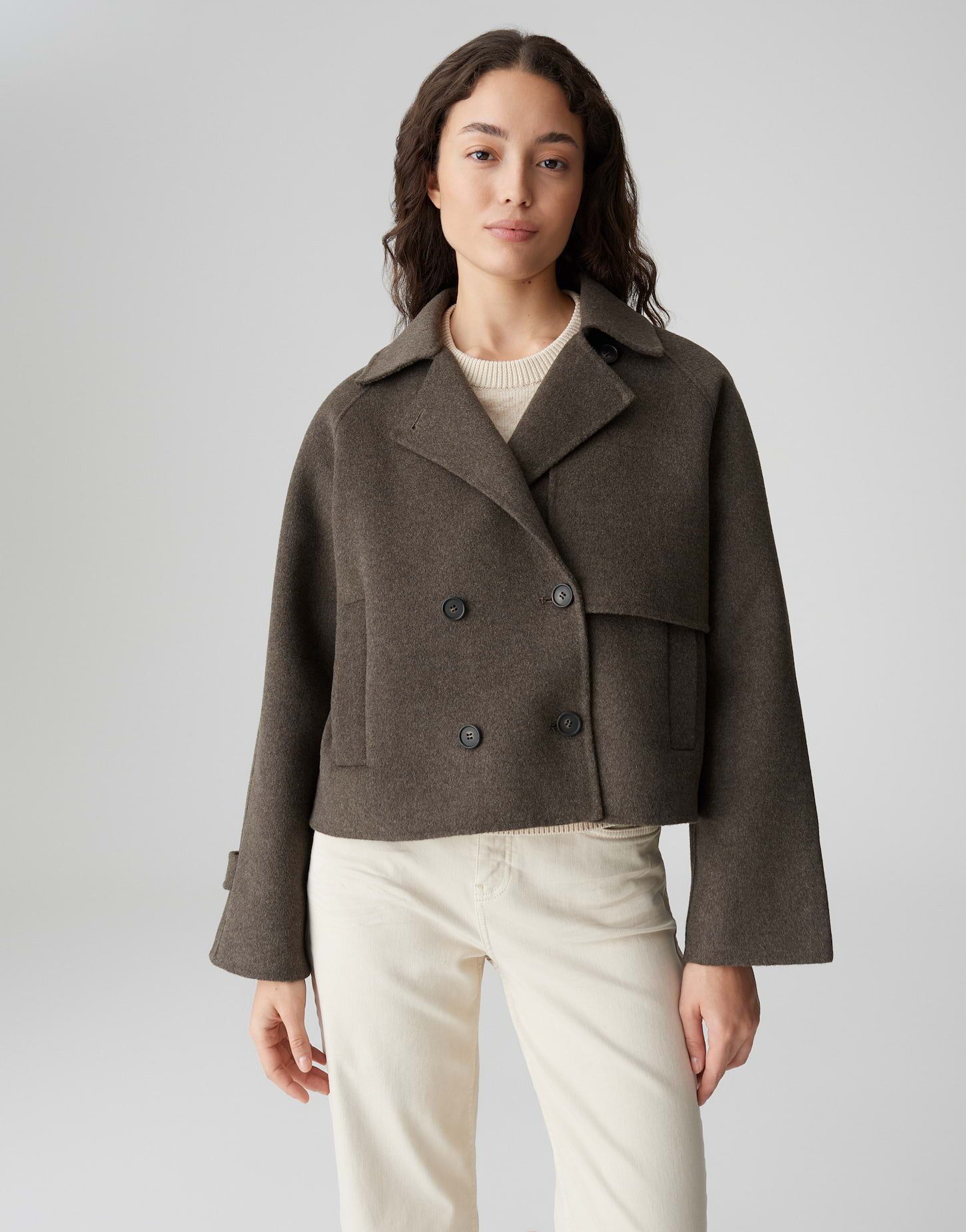 OPUS Trenchcoat HAILI im modernen Wollmix günstig online kaufen