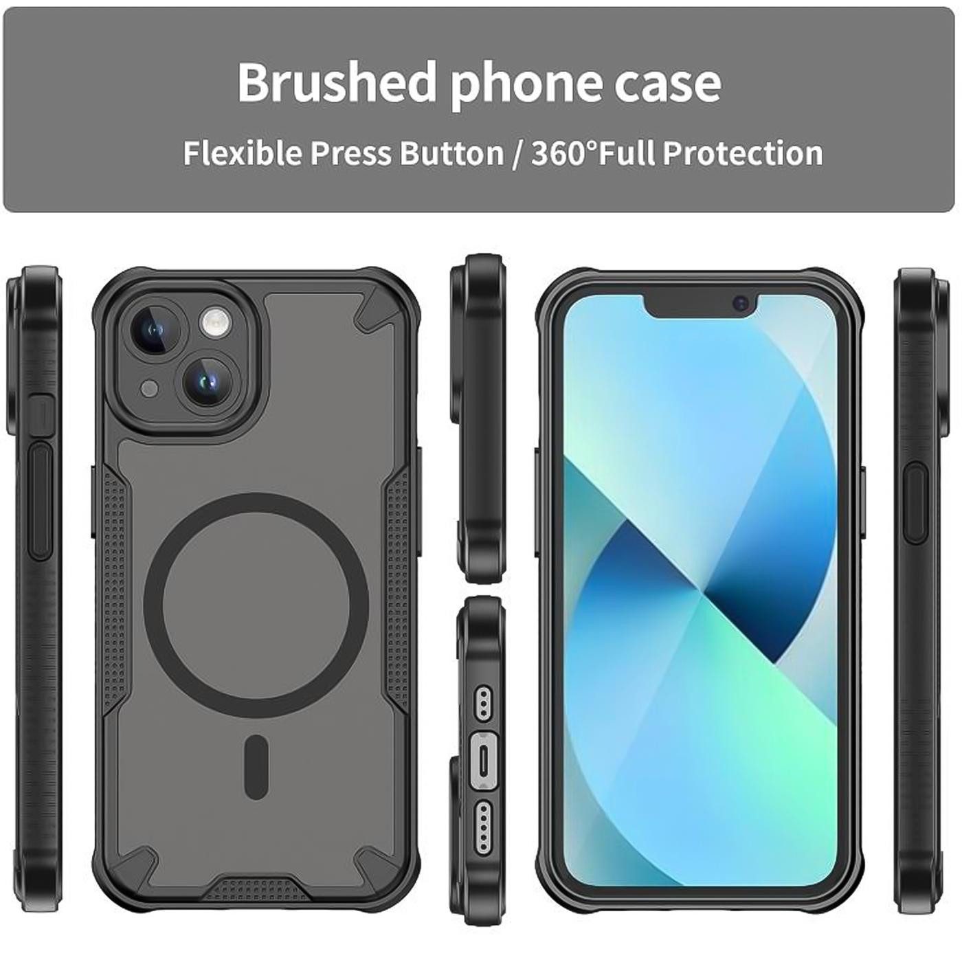 CoolGadget Handyhülle Defender Series Handy Hülle für Apple iPhone 13 Mini 5,4 Zoll, Magsafe TPU Schlicht Robust Schutzhülle für iPhone 13 Mini Hülle