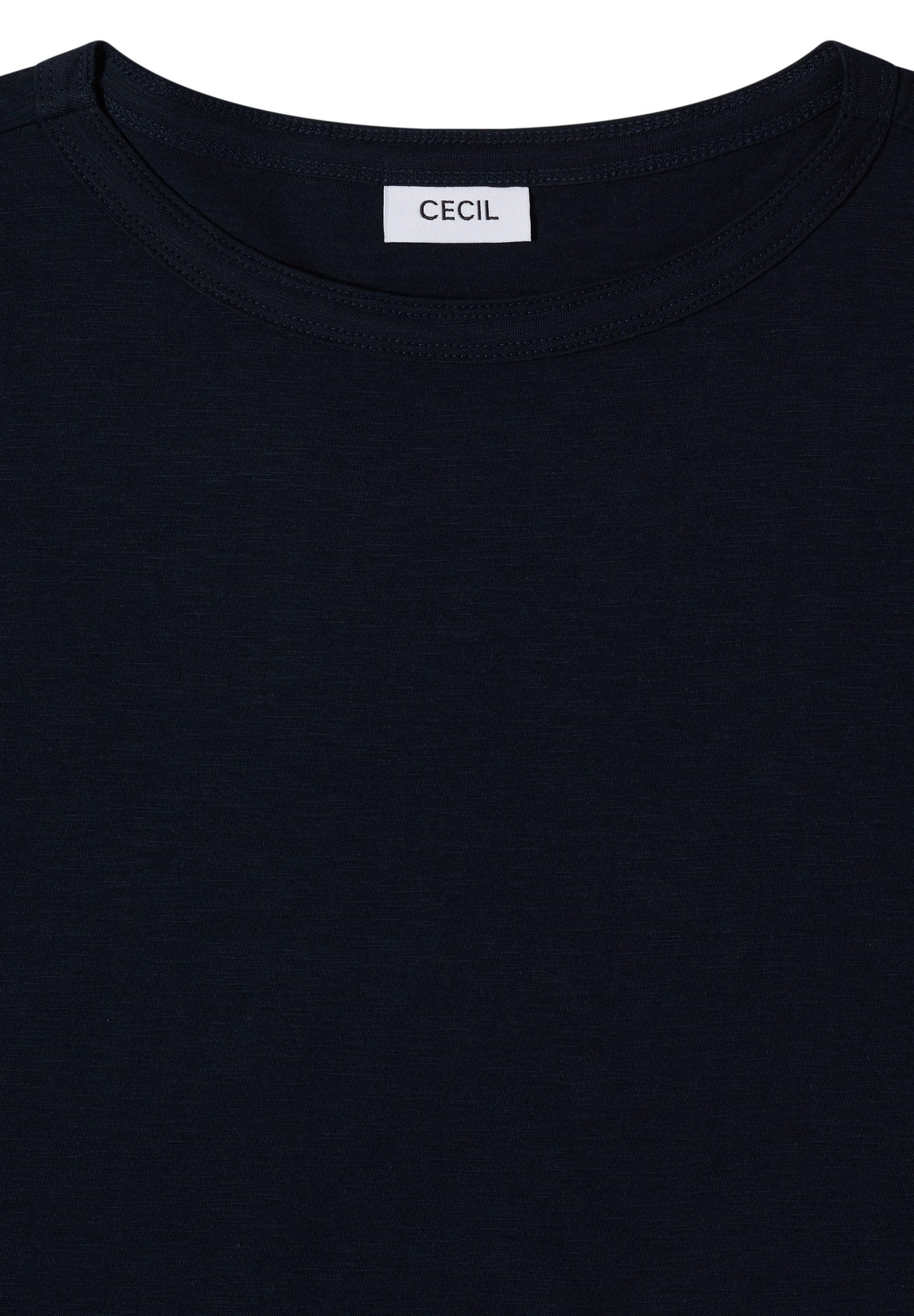 CECIL Kurzarmshirt NOS Solid Slubyarn Shirt günstig online kaufen