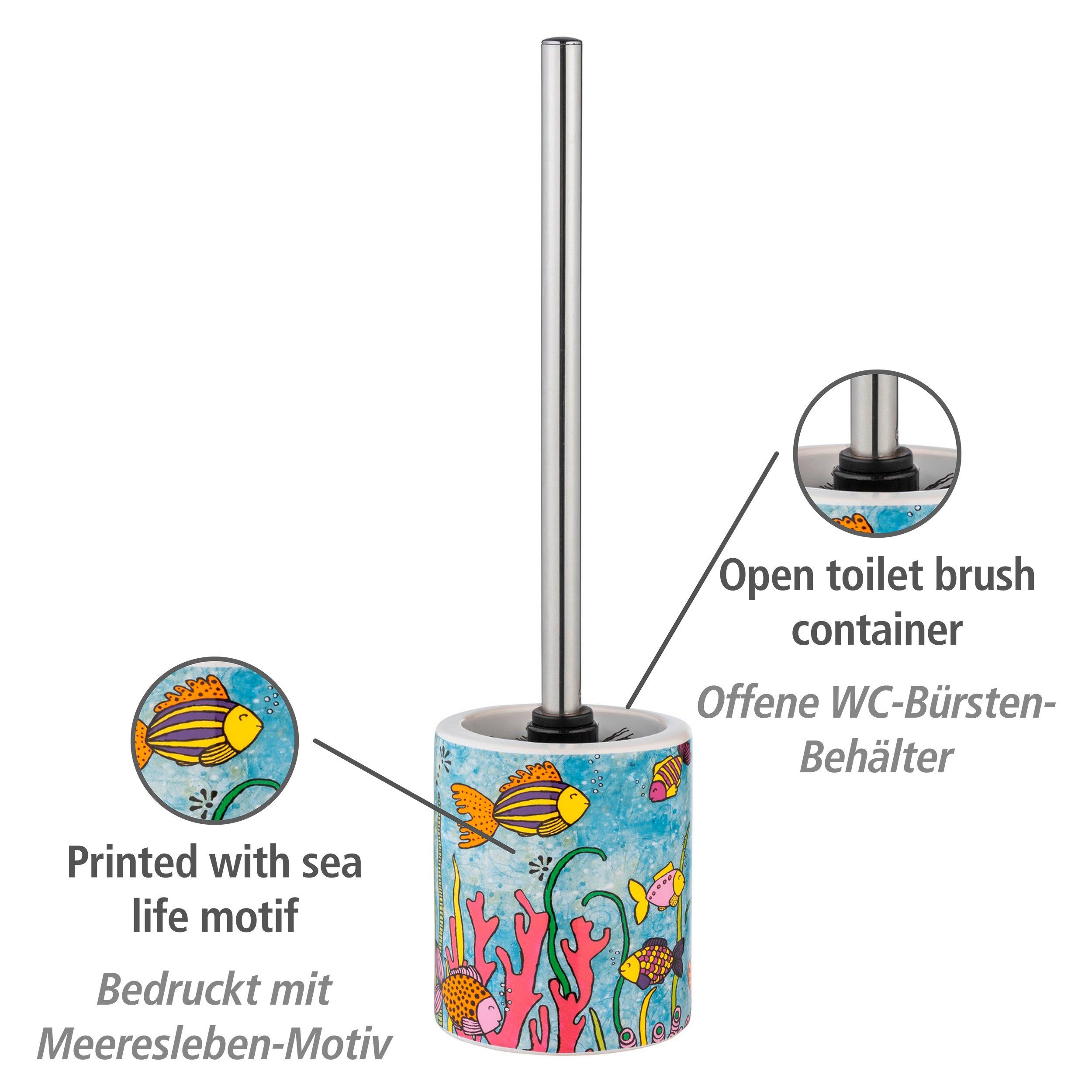 Ocean WC-Garnitur WENKO freistehend, WC-Bürste inkl. Life, Rollin'Art