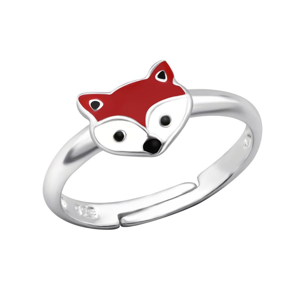 BUNGSA Fingerring Ring Fuchs aus 925 Silber Kinder (Ring, 1-tlg), Mädchen Jungen