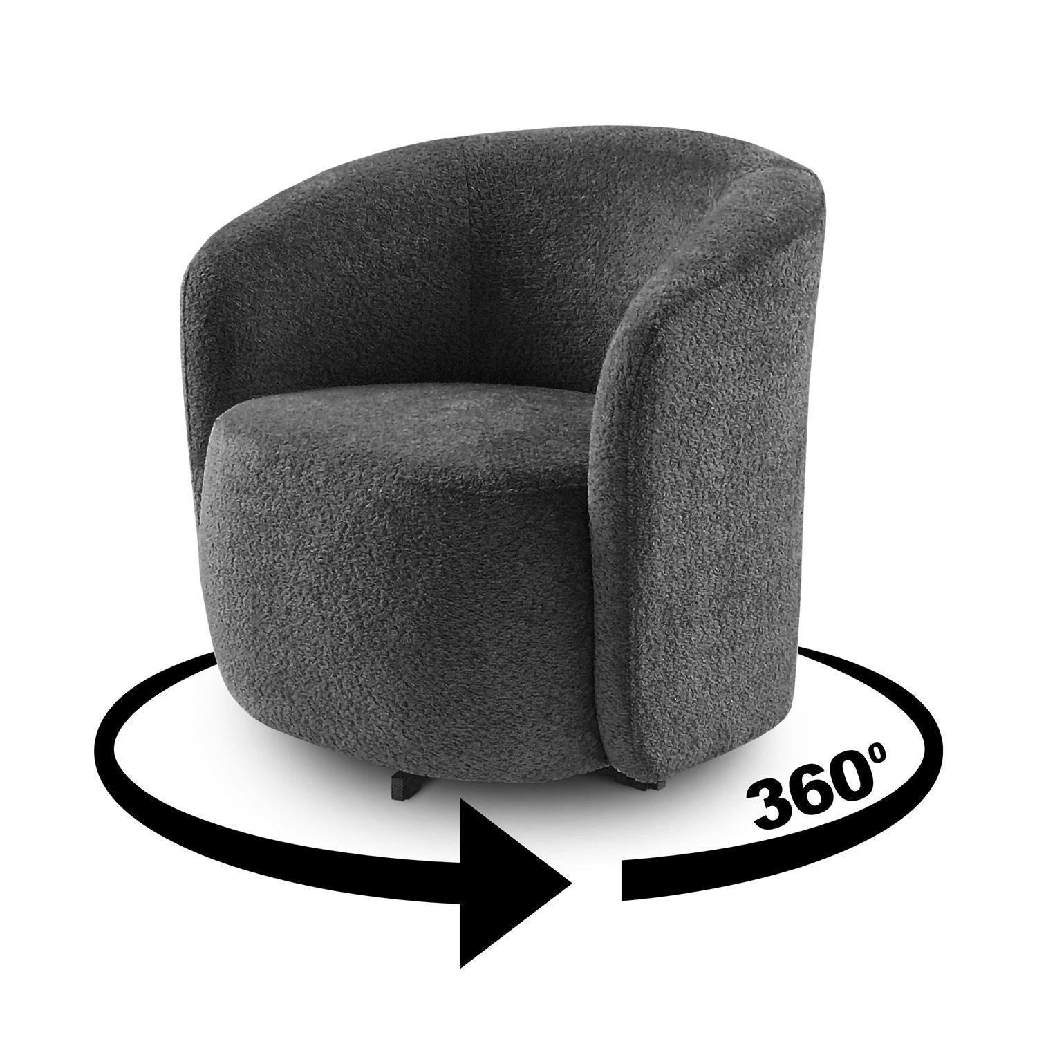 Lookway Drehsessel SWING 360° Bequemer Drehstuhl günstig online kaufen