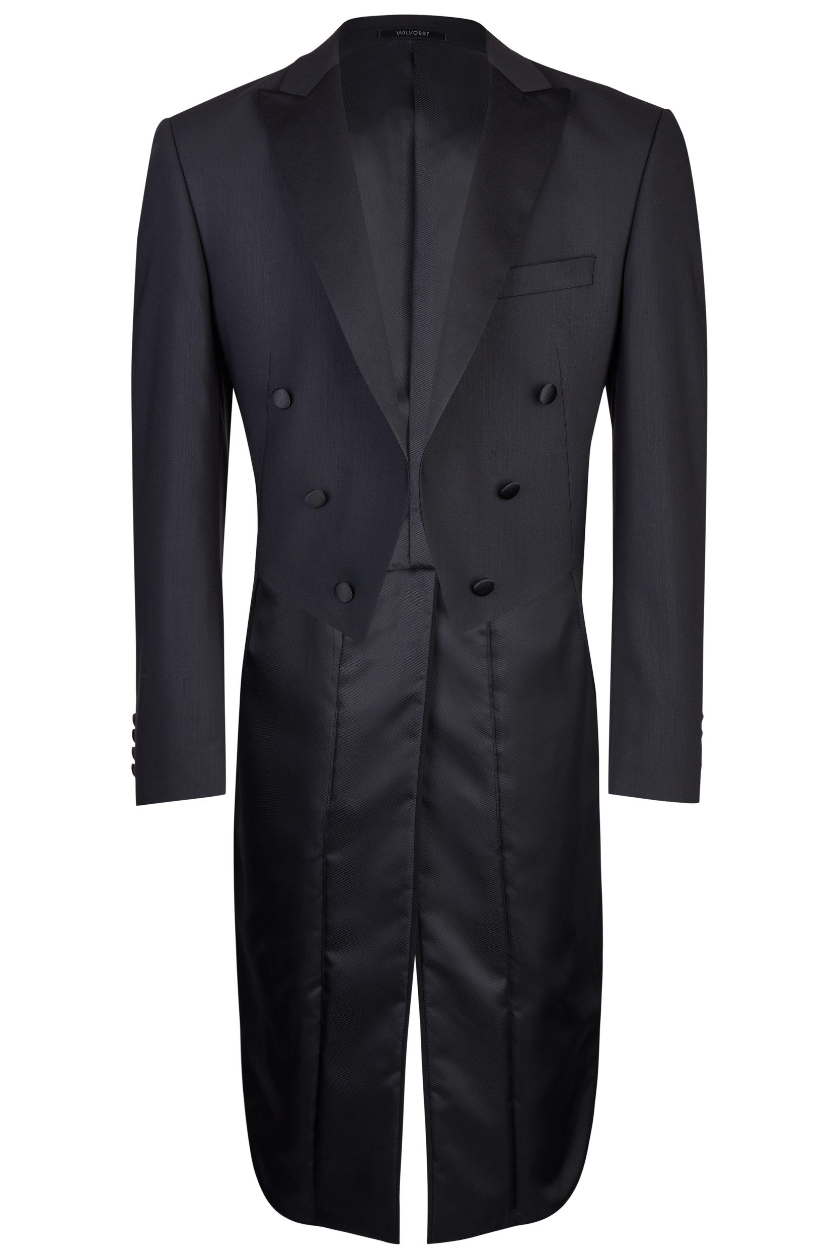 Wilvorst Frack-Anzug Wilvorst CLASSICs Herren Frack Sakko Modern Fit Schwarz