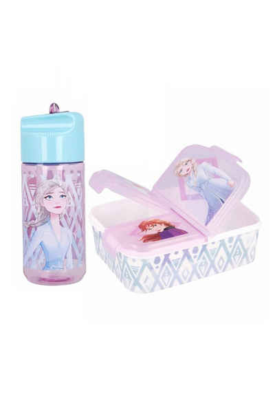 Disney Frozen Lunchbox »Lunch-Set Premium Brotdose + Tritan-Trinkflasche Frozen«, (SET, 2-tlg)