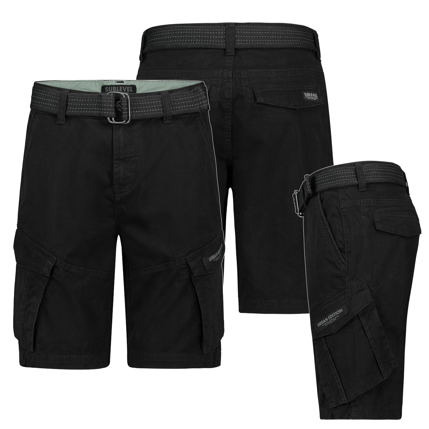 SUBLEVEL Cargoshorts Herren Cargo Shorts kurze günstig online kaufen